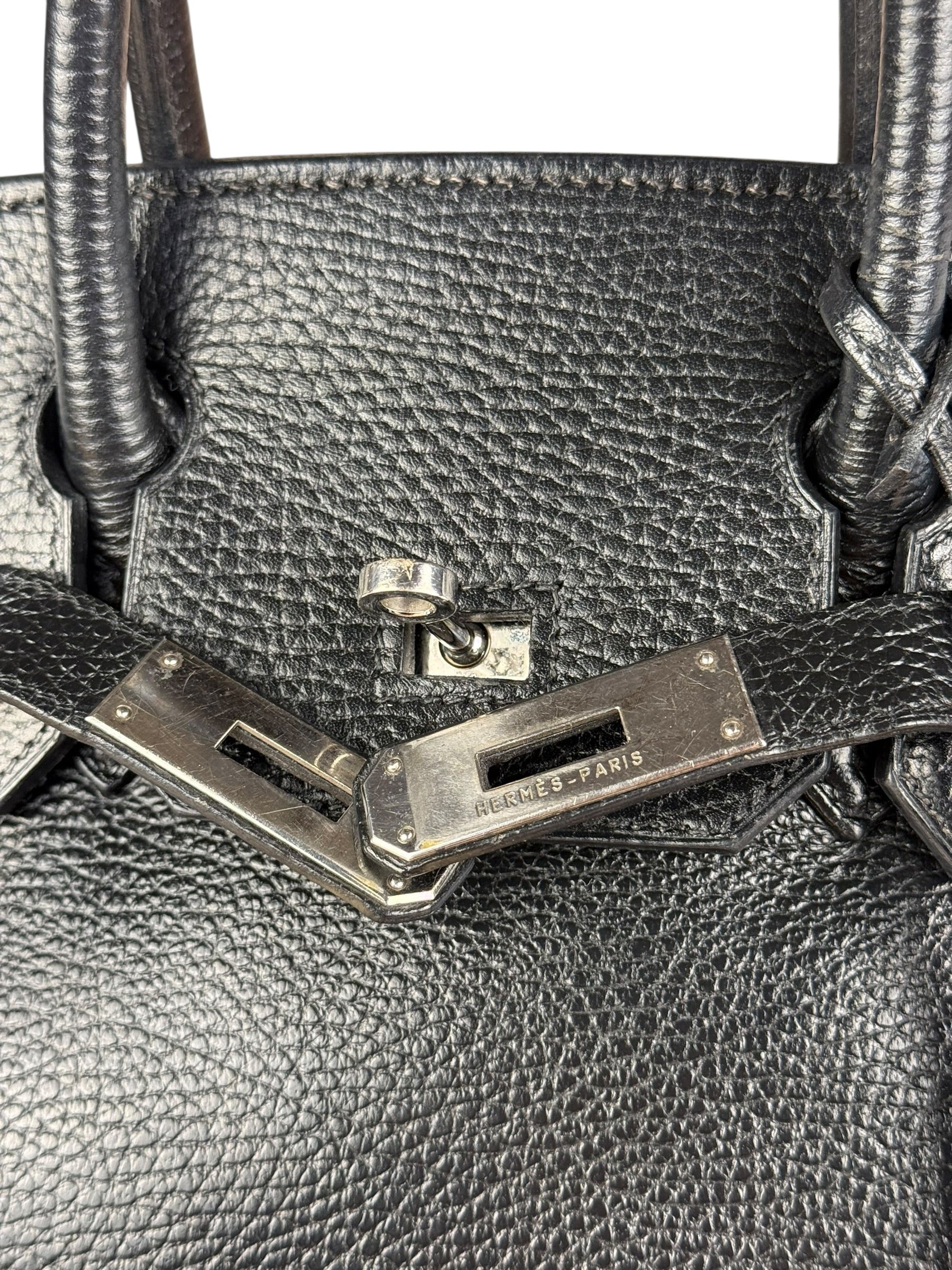 Hermes Birkin 30 Black Togo Leather Handbag 2002 - Image 33