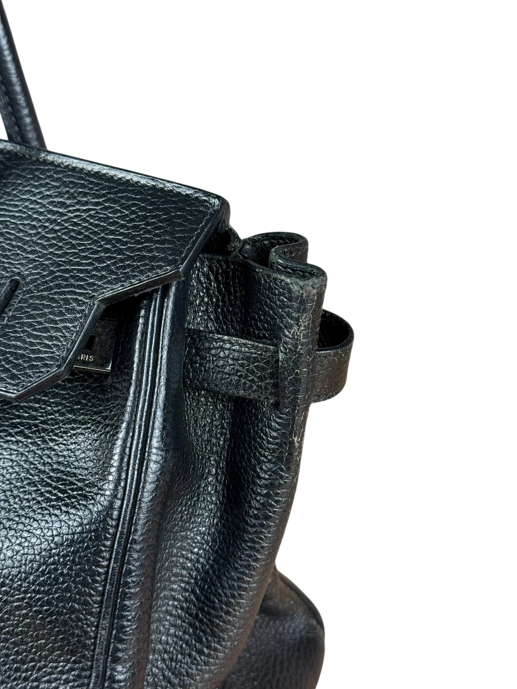 Hermes Birkin 30 Black Togo Leather Handbag 2002 - Image 38
