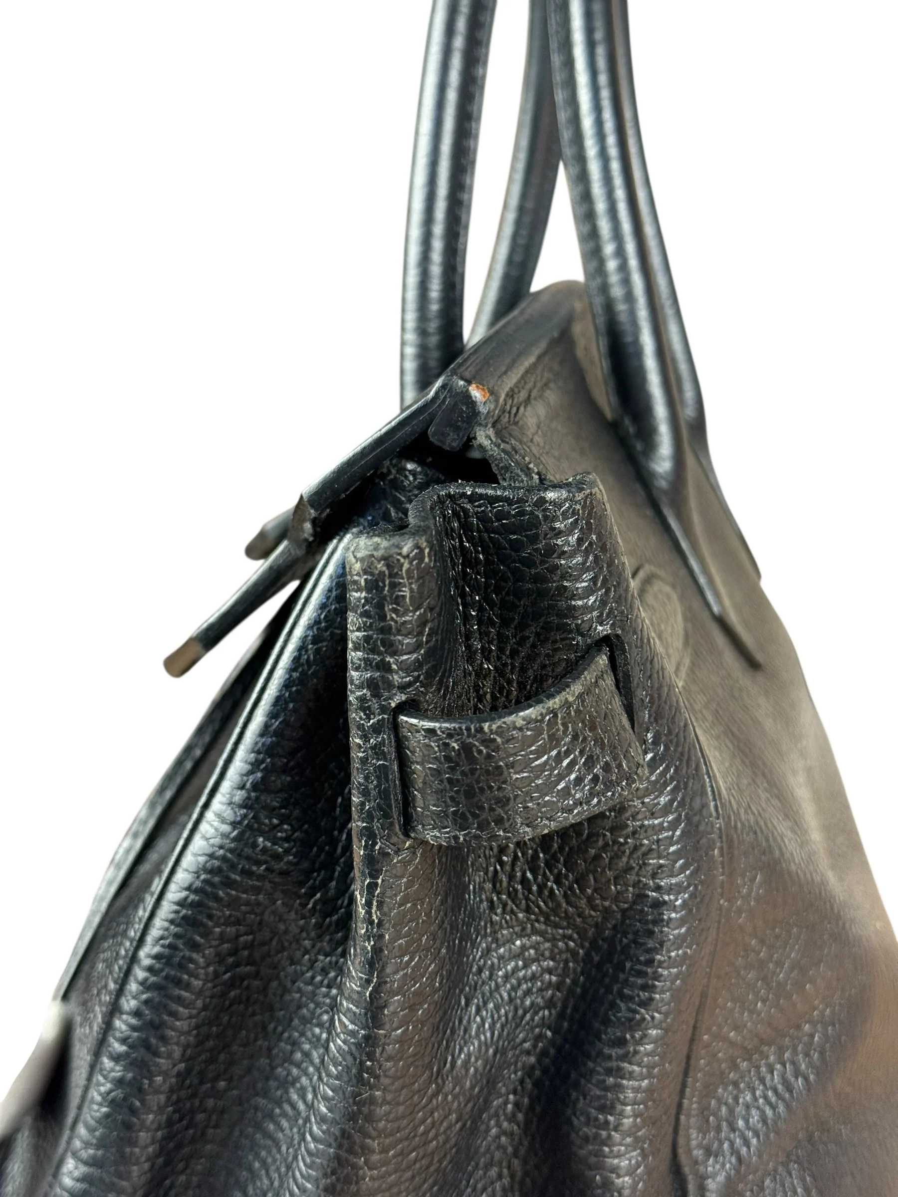 Hermes Birkin 30 Black Togo Leather Handbag 2002 - Image 40