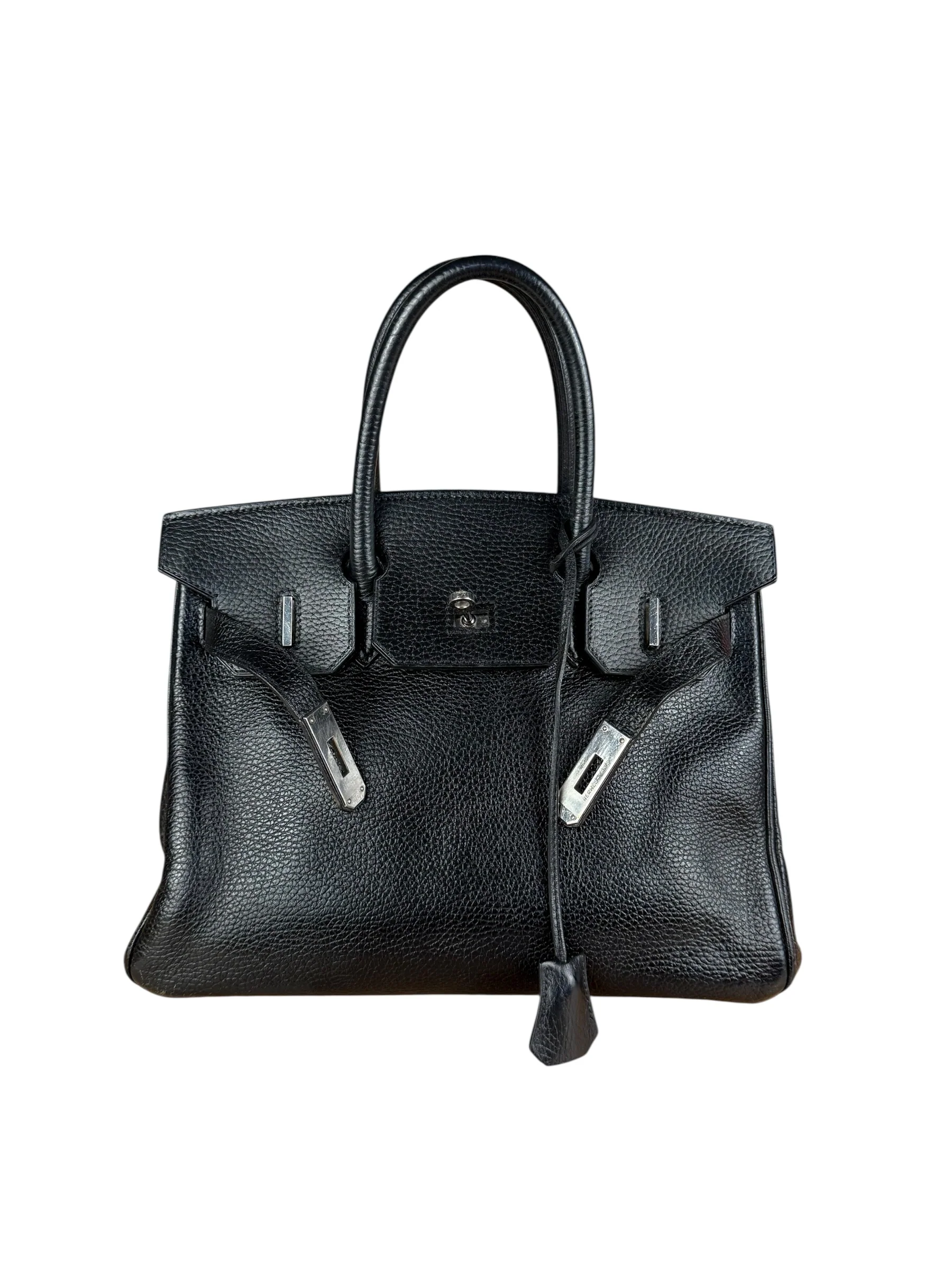 Hermes Birkin 30 Black Togo Leather Handbag 2002 - Image 5