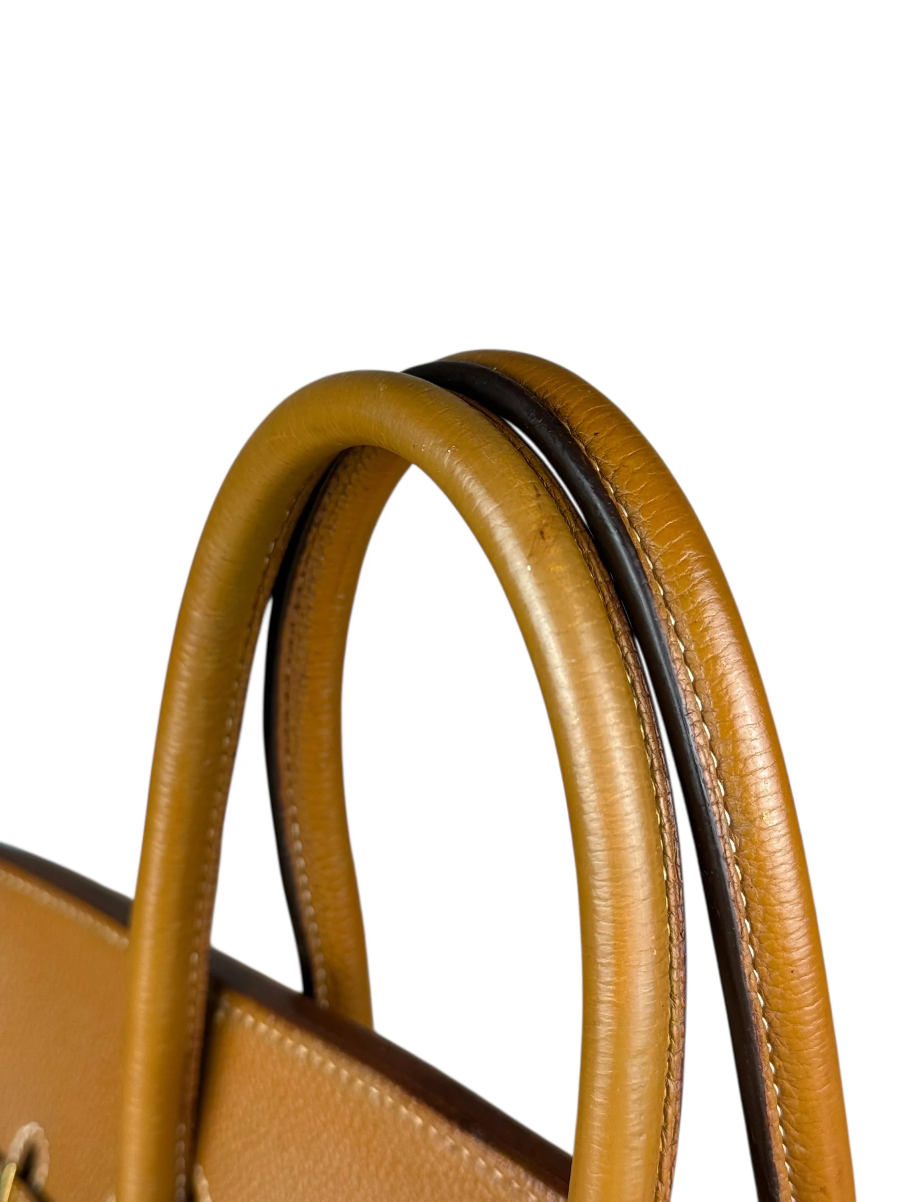 Hermes Birkin 35 Gold Brown Togo Leather Handbag 2001 - Image 18