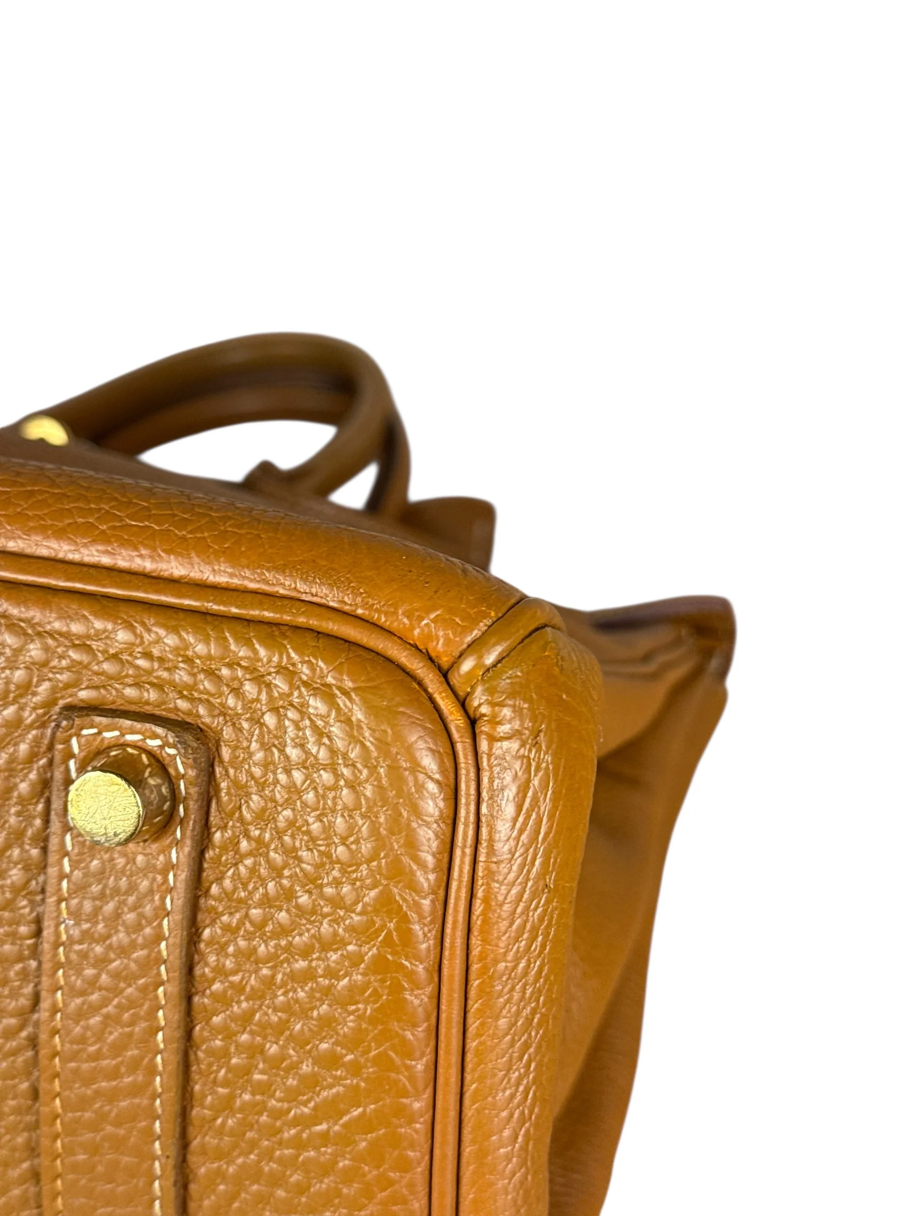 Hermes Birkin 35 Gold Brown Togo Leather Handbag 2001 - Image 31