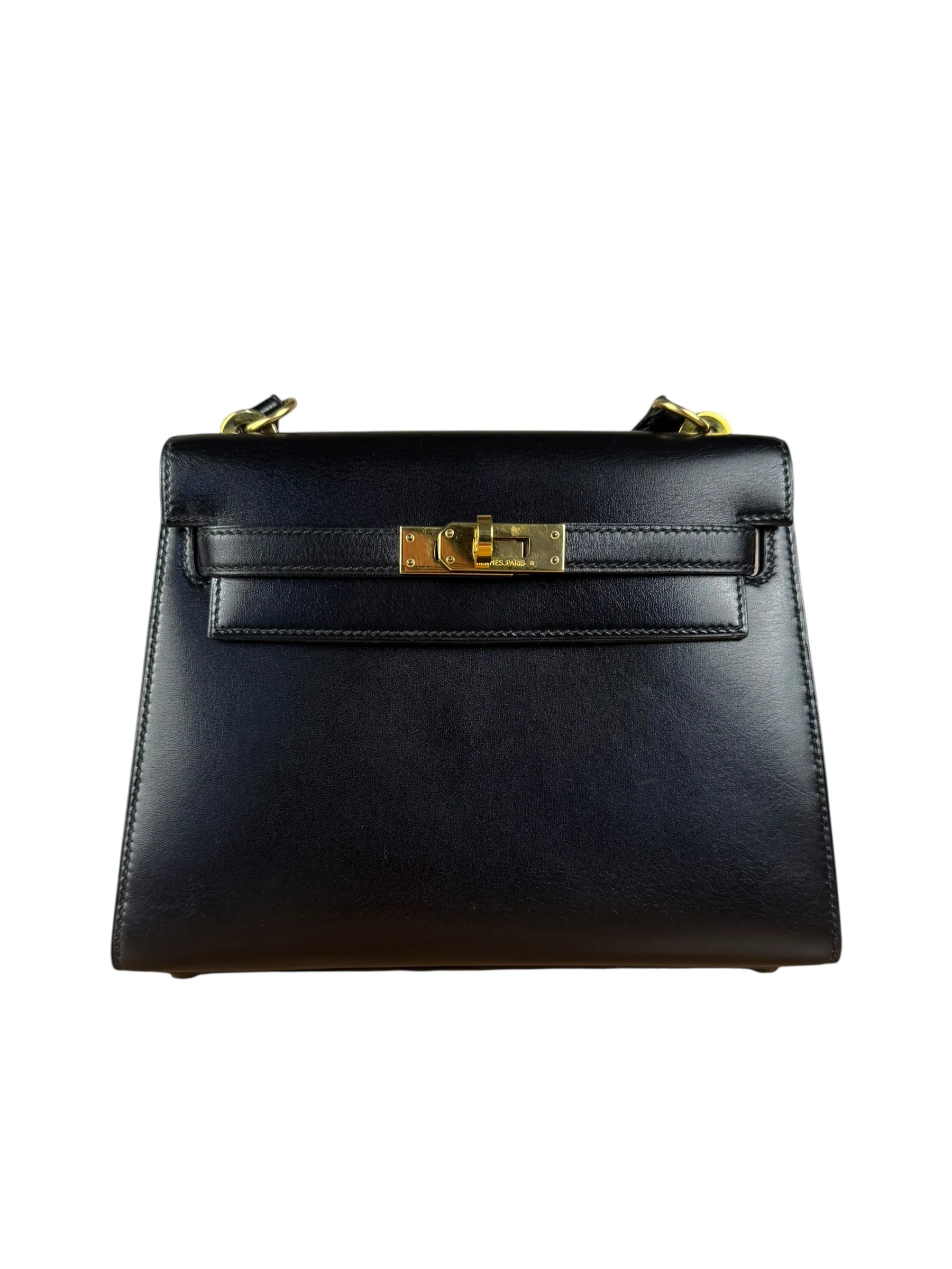 Hermes Black Mini Kelly 20 Box Calf 1991 - Image 3