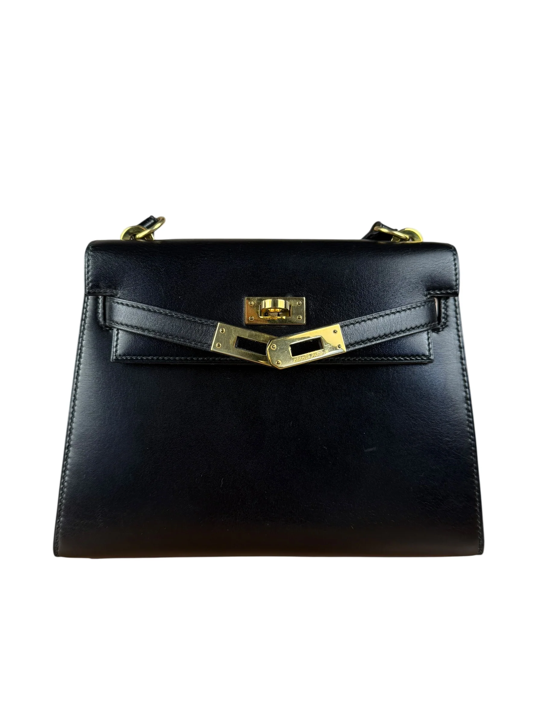 Hermes Black Mini Kelly 20 Box Calf 1991 - Image 4