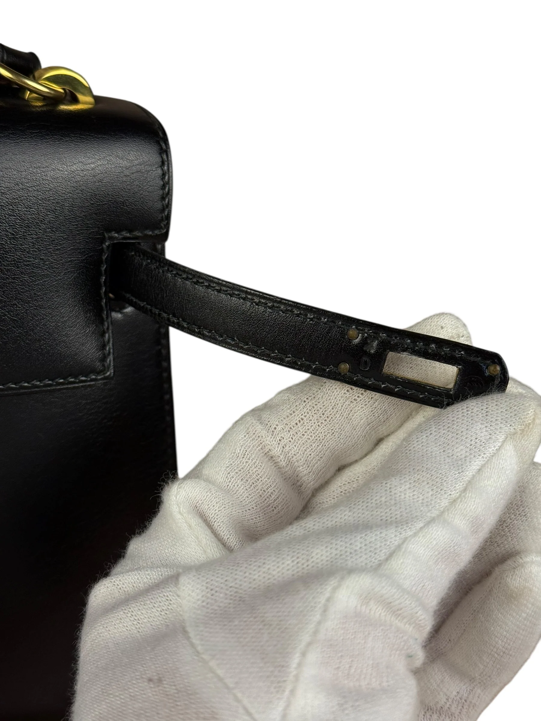 Hermes Black Mini Kelly 20 Box Calf 1991 - Image 8