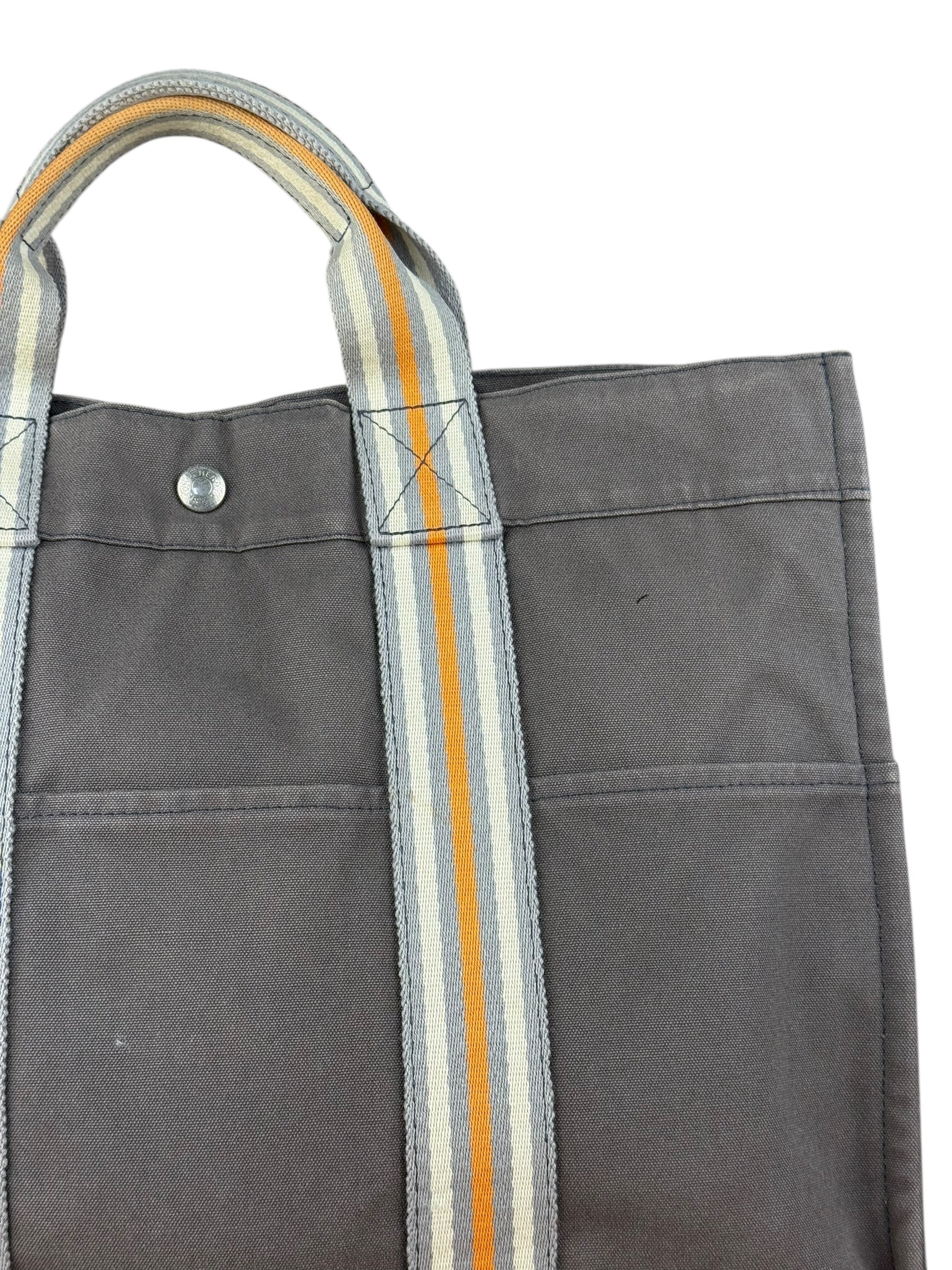 Hermes Grey Canvas Fourre Tout GM - Image 3