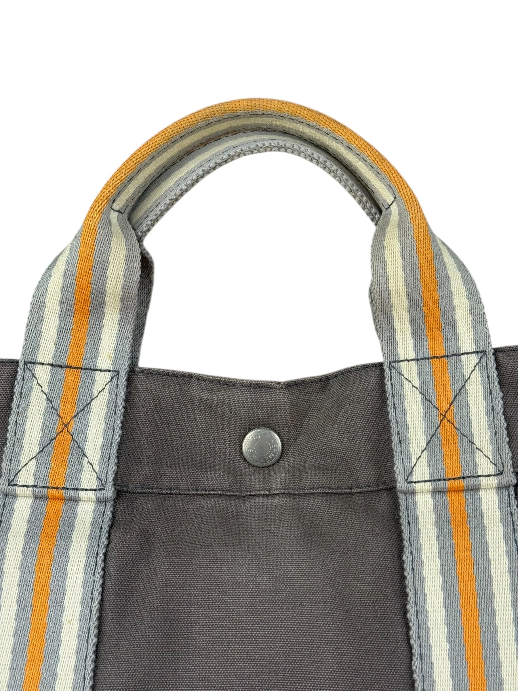 Hermes Grey Canvas Fourre Tout GM - Image 8