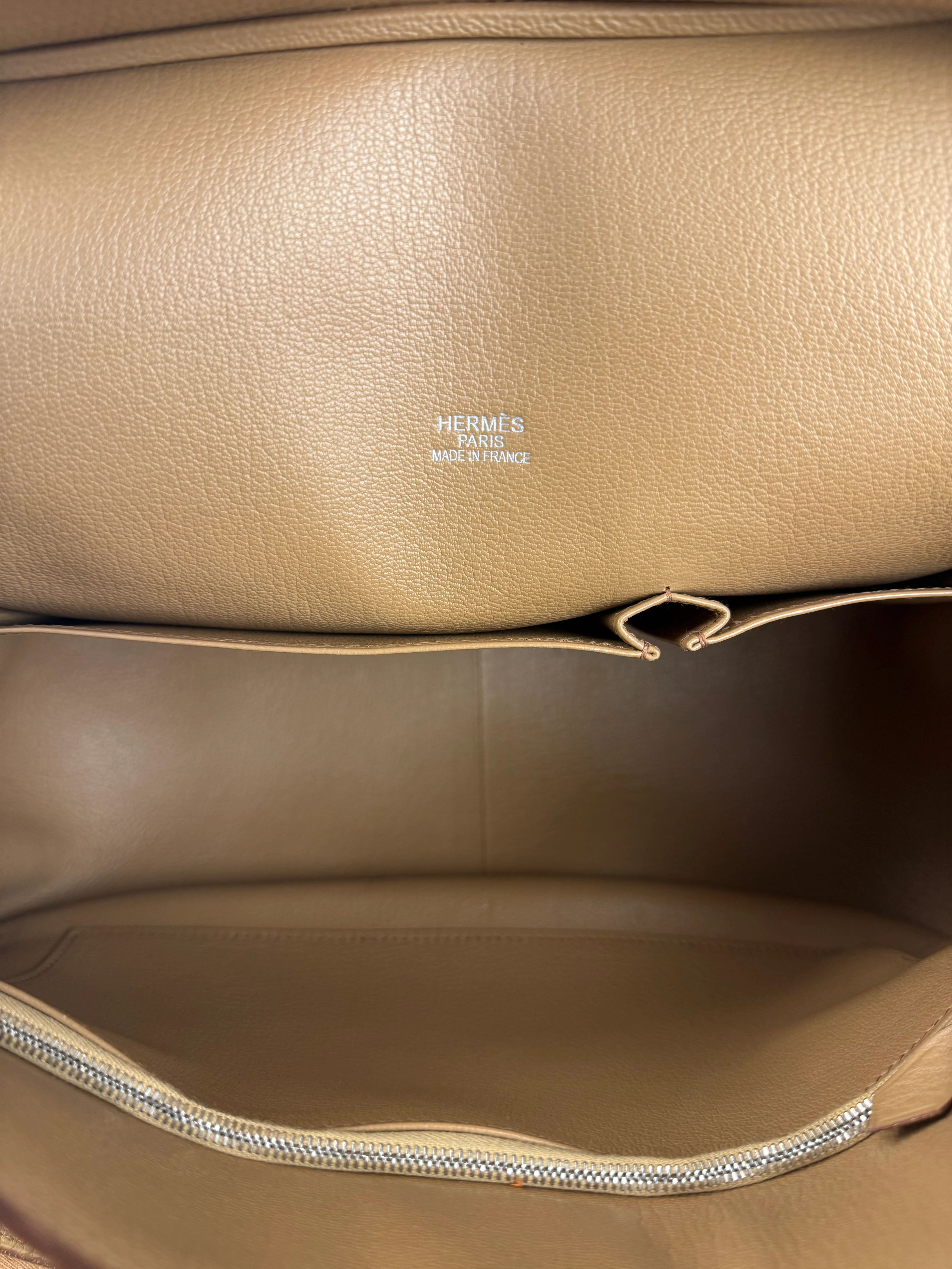 Hermes Jypsiere Tan Clemence Leather Shoulder Bag 2008 - Image 21