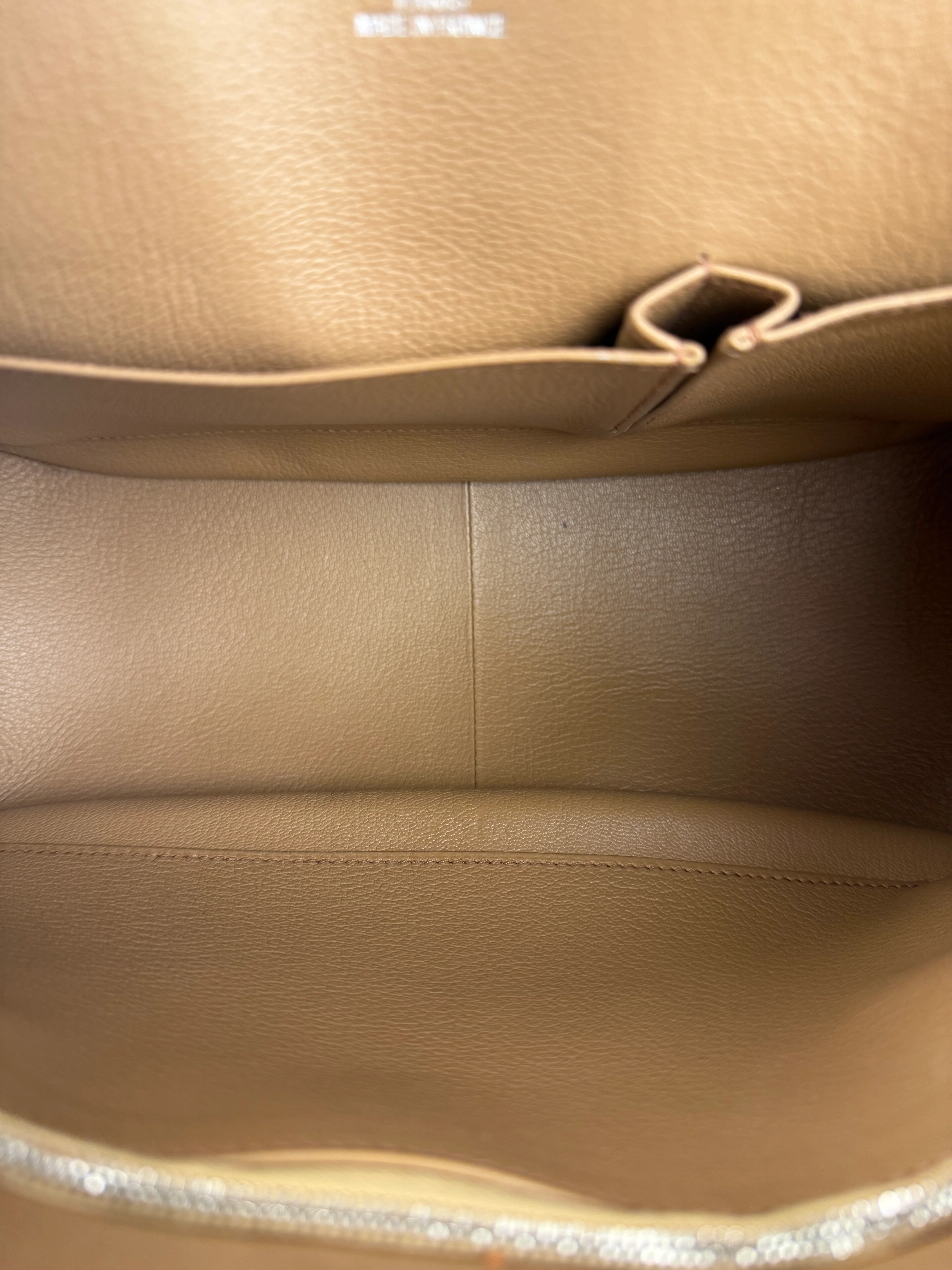 Hermes Jypsiere Tan Clemence Leather Shoulder Bag 2008 - Image 24