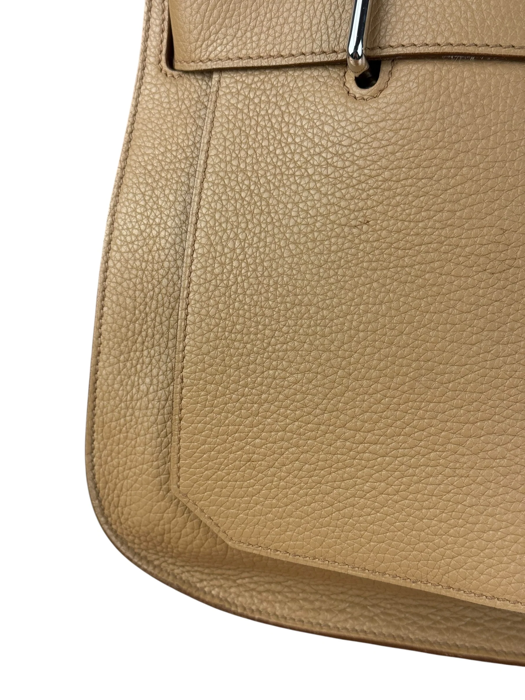 Hermes Jypsiere Tan Clemence Leather Shoulder Bag 2008 - Image 6