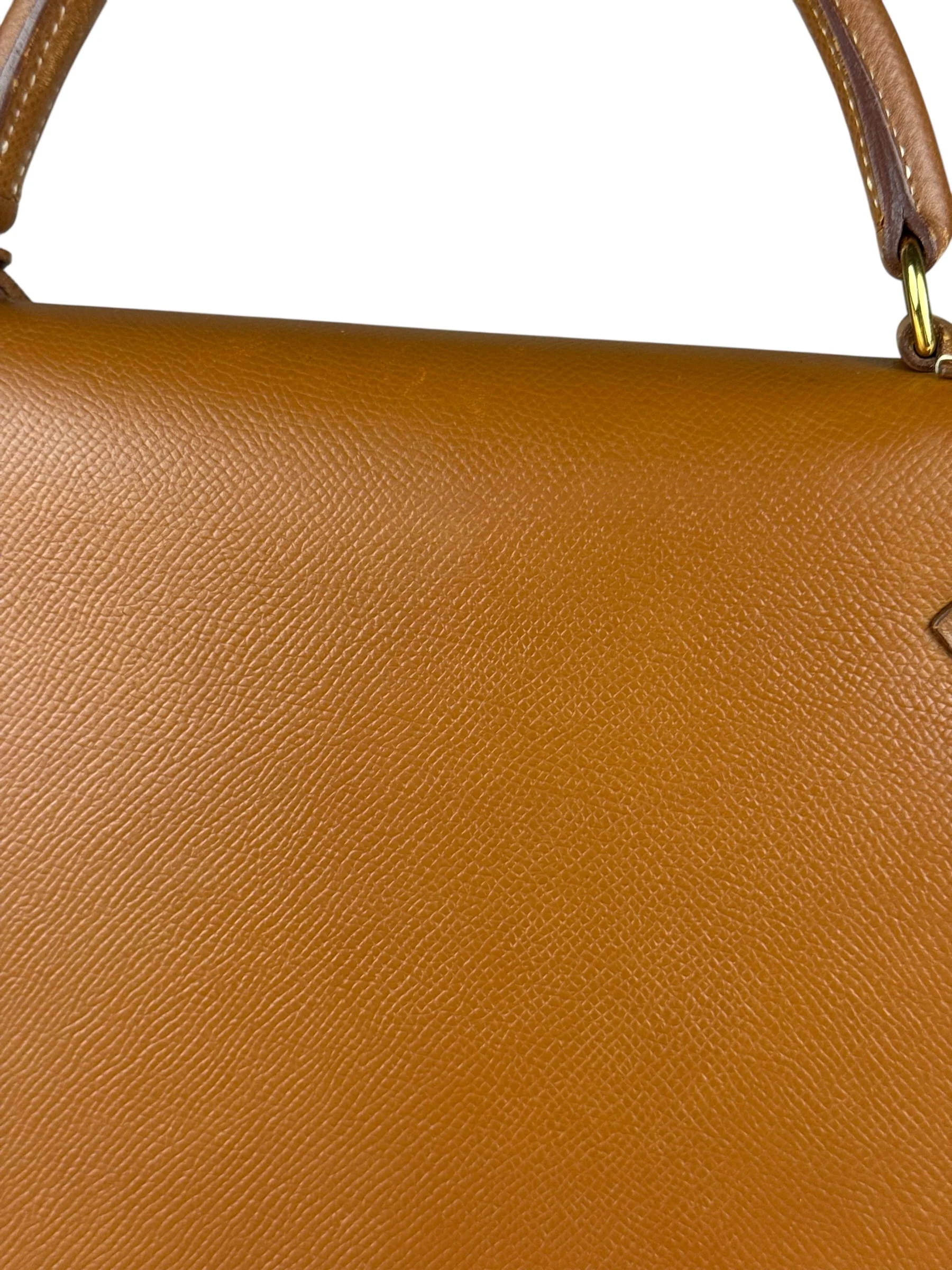 Hermes Kelly 32 Sellier Epsom Gold Handbag 1995 - Image 15
