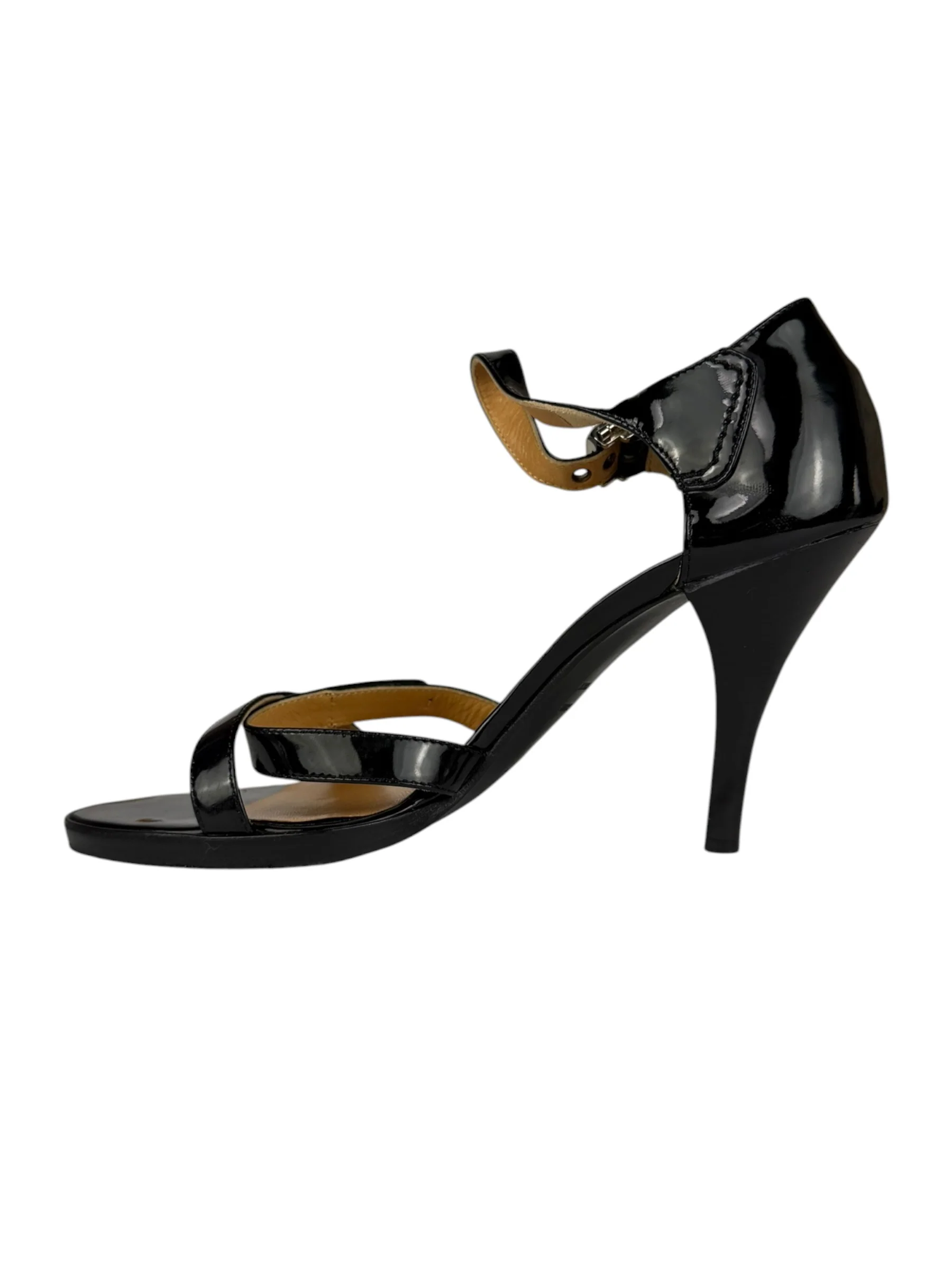 Hermes Sac Depeche Black Leather Heels - Image 5