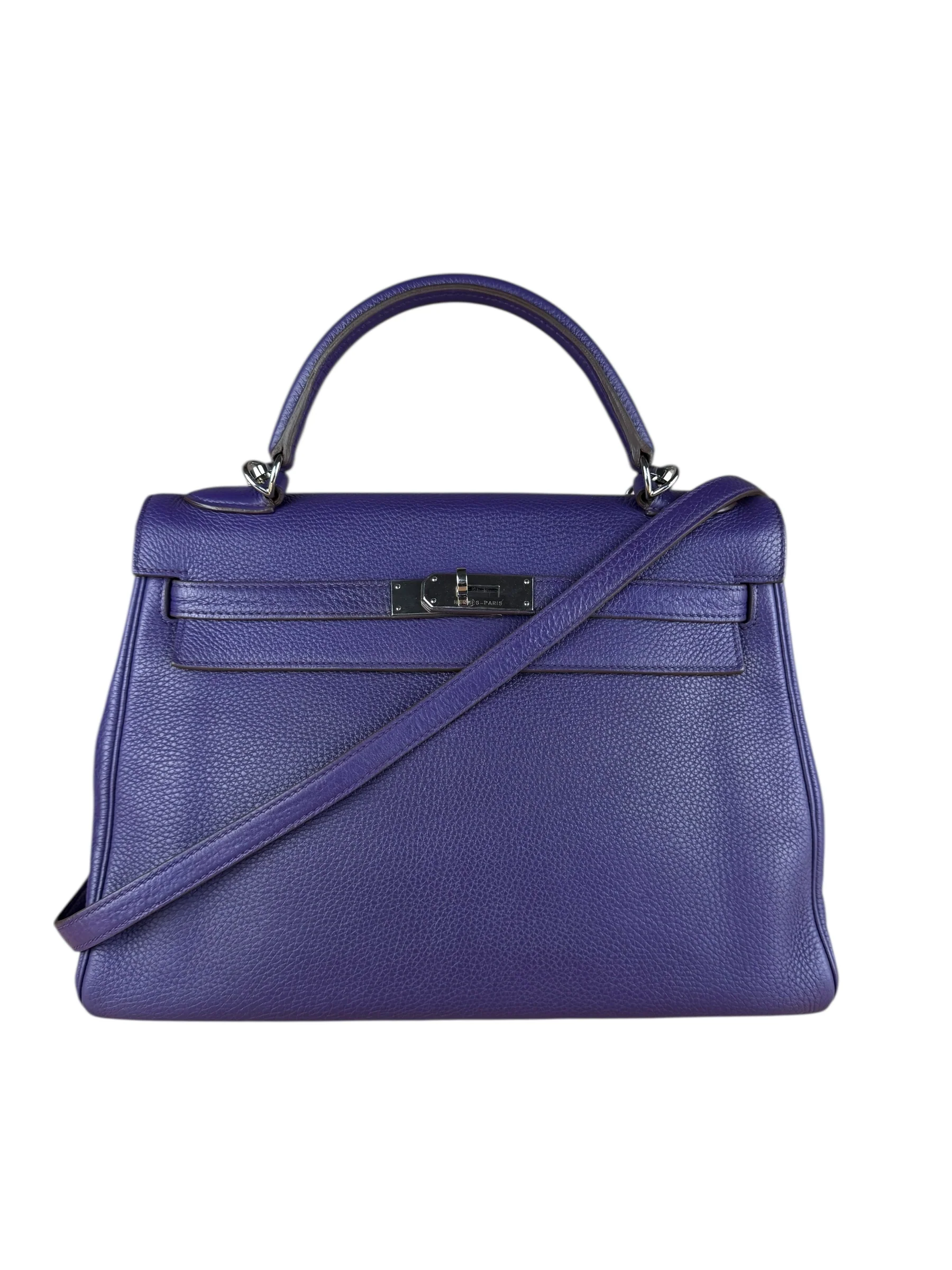 Hermes Togo Kelly II Retourne 32 Ultraviolet 2010 - Image 11