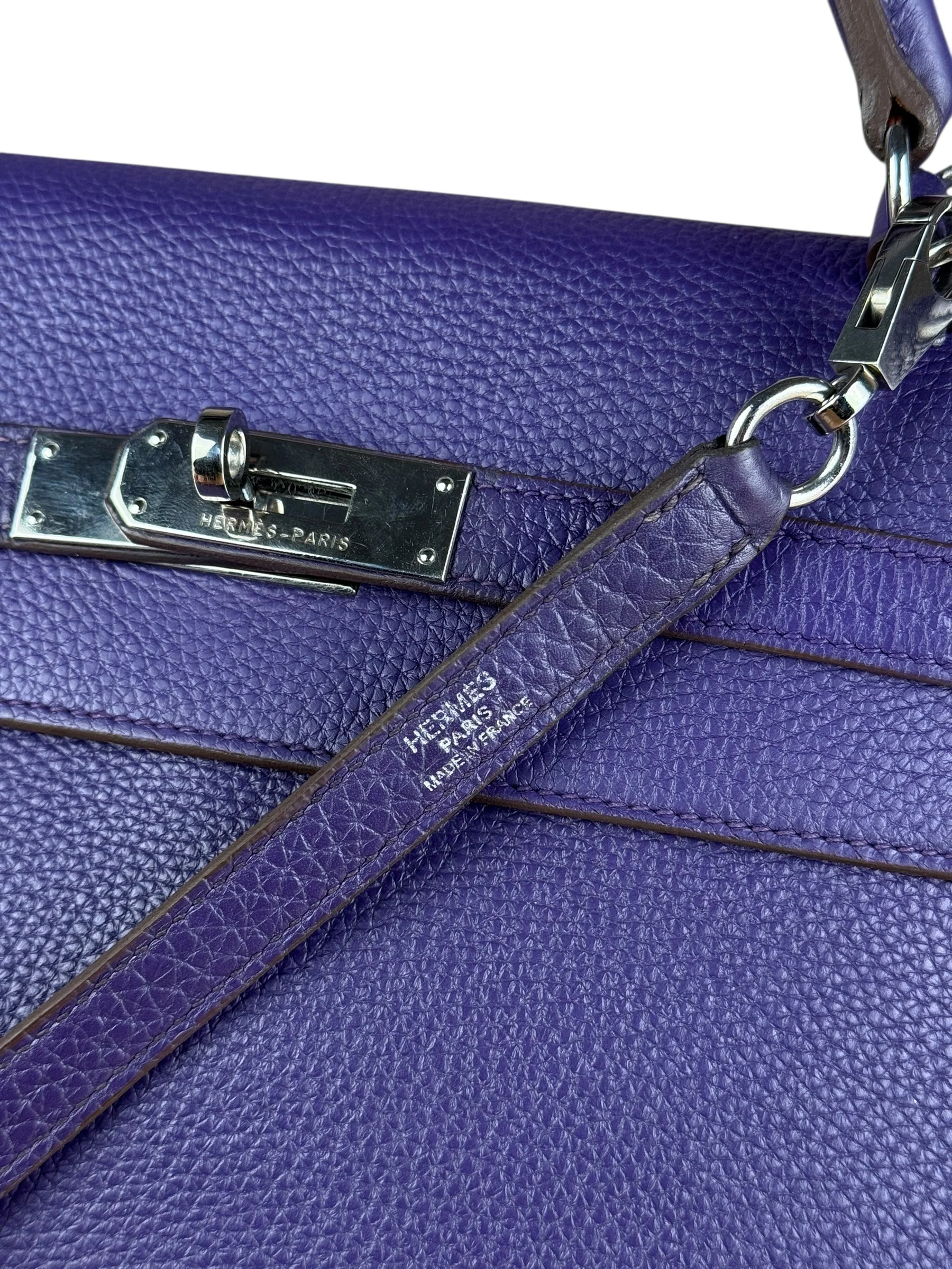 Hermes Togo Kelly II Retourne 32 Ultraviolet 2010 - Image 37