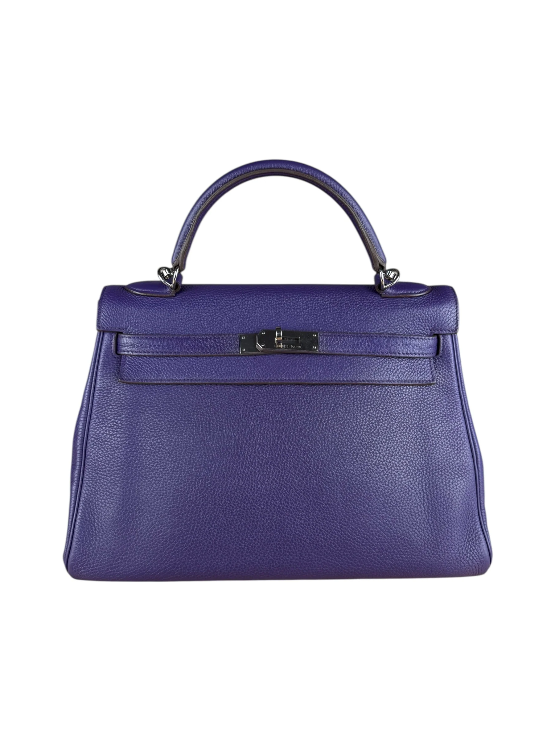 Hermes Togo Kelly II Retourne 32 Ultraviolet 2010 - Image 8