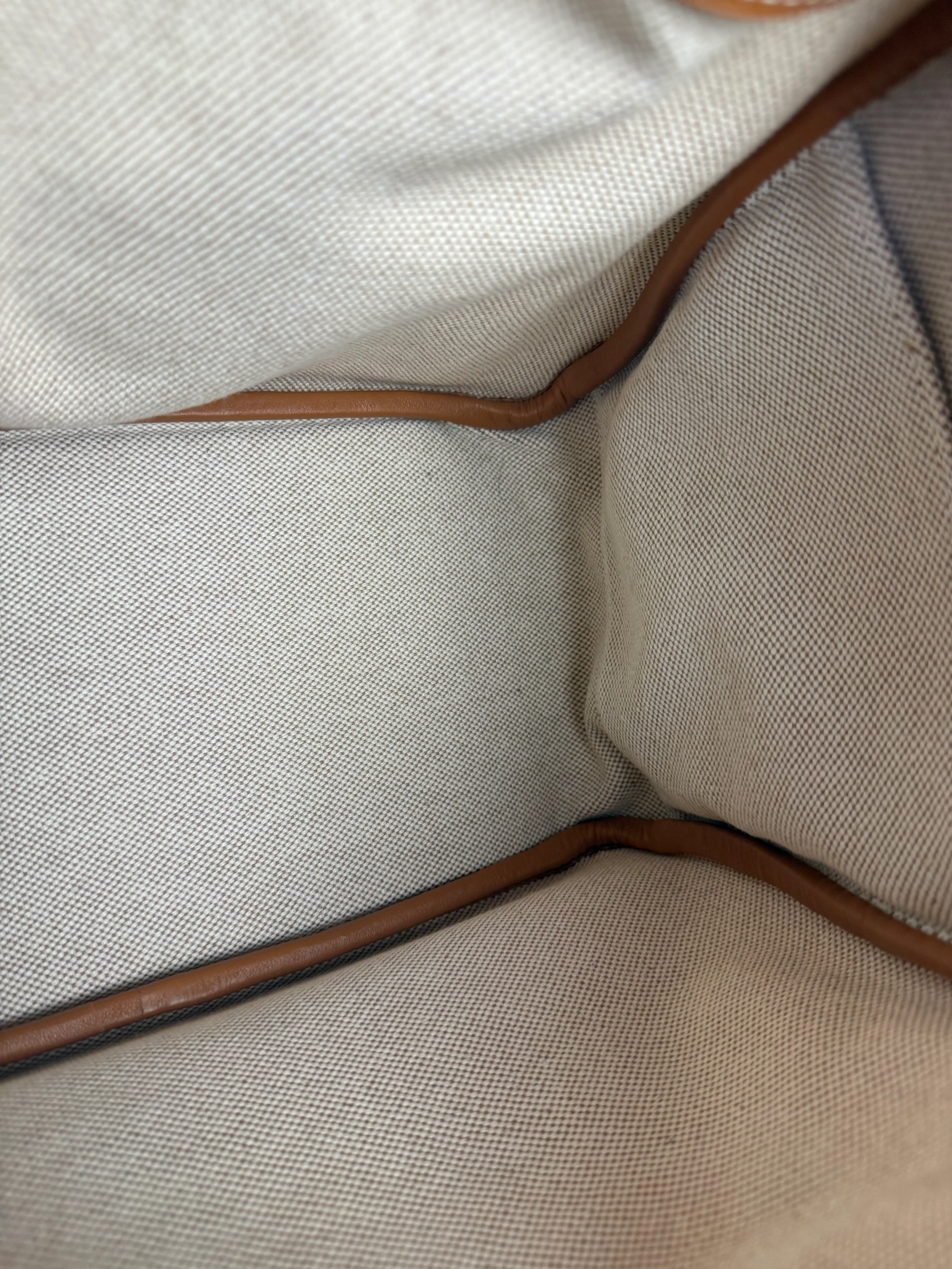 Hermes Toile Swift Canvas/Leather Lindy 30 Beige/Brown 2007 - Image 23