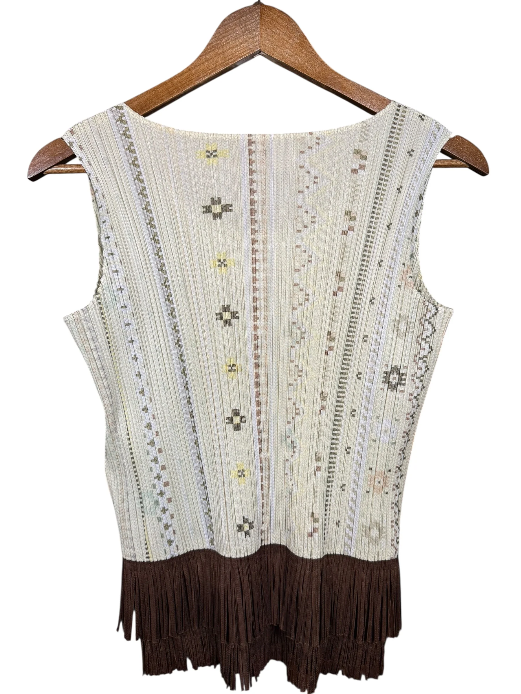 Issey Miyake Pleats Please Patterned Sleeveless Top - Image 5