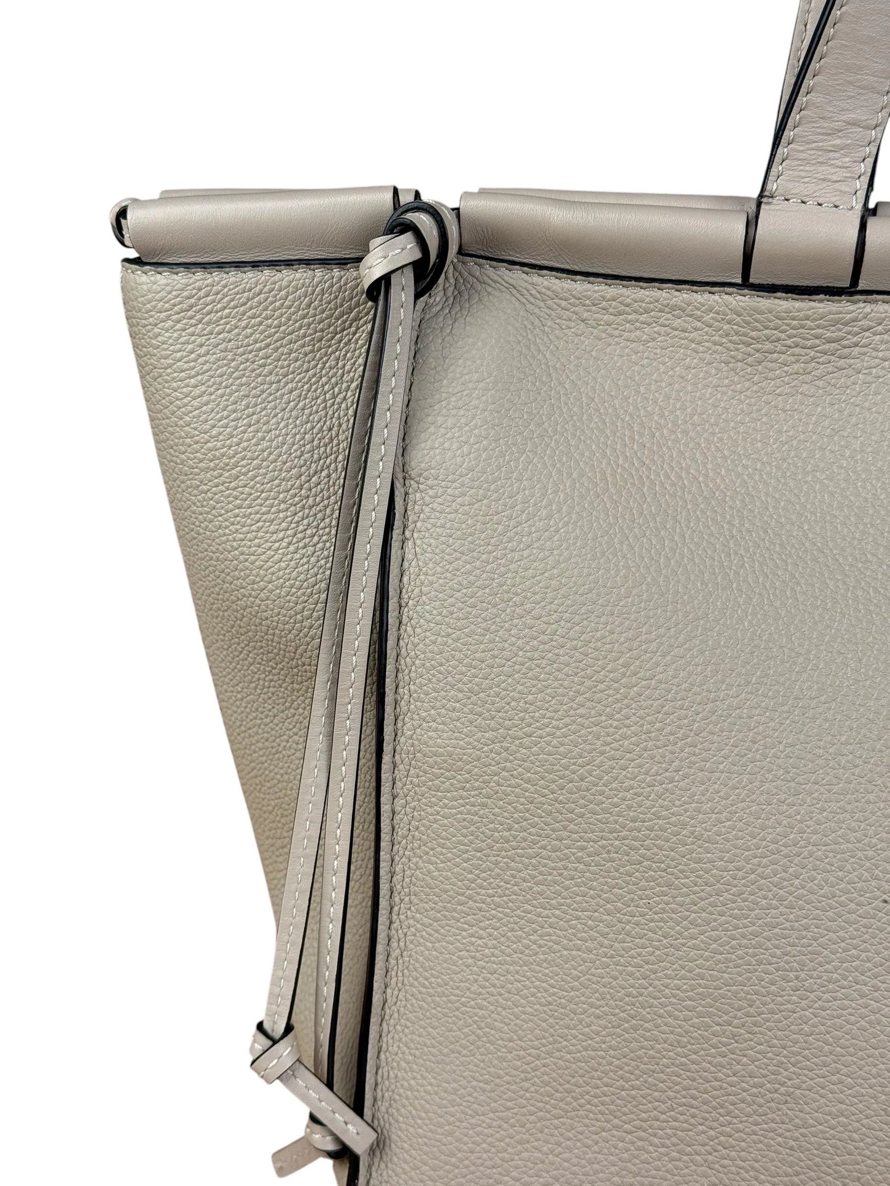 Loewe Beige Pebbled Leather Cushion Tote - Image 4