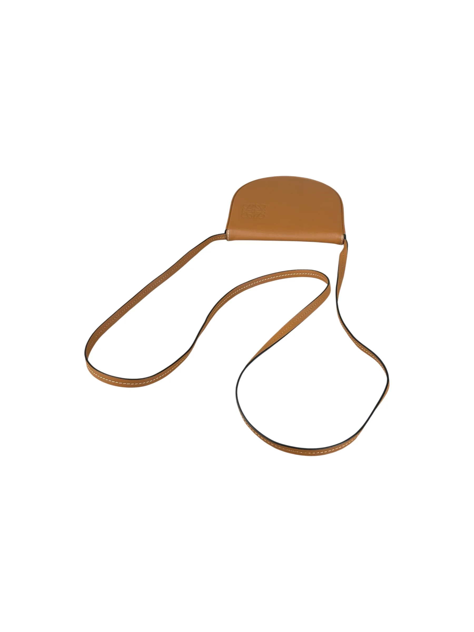 Loewe Camel Leather Heel Crossbody - Image 9