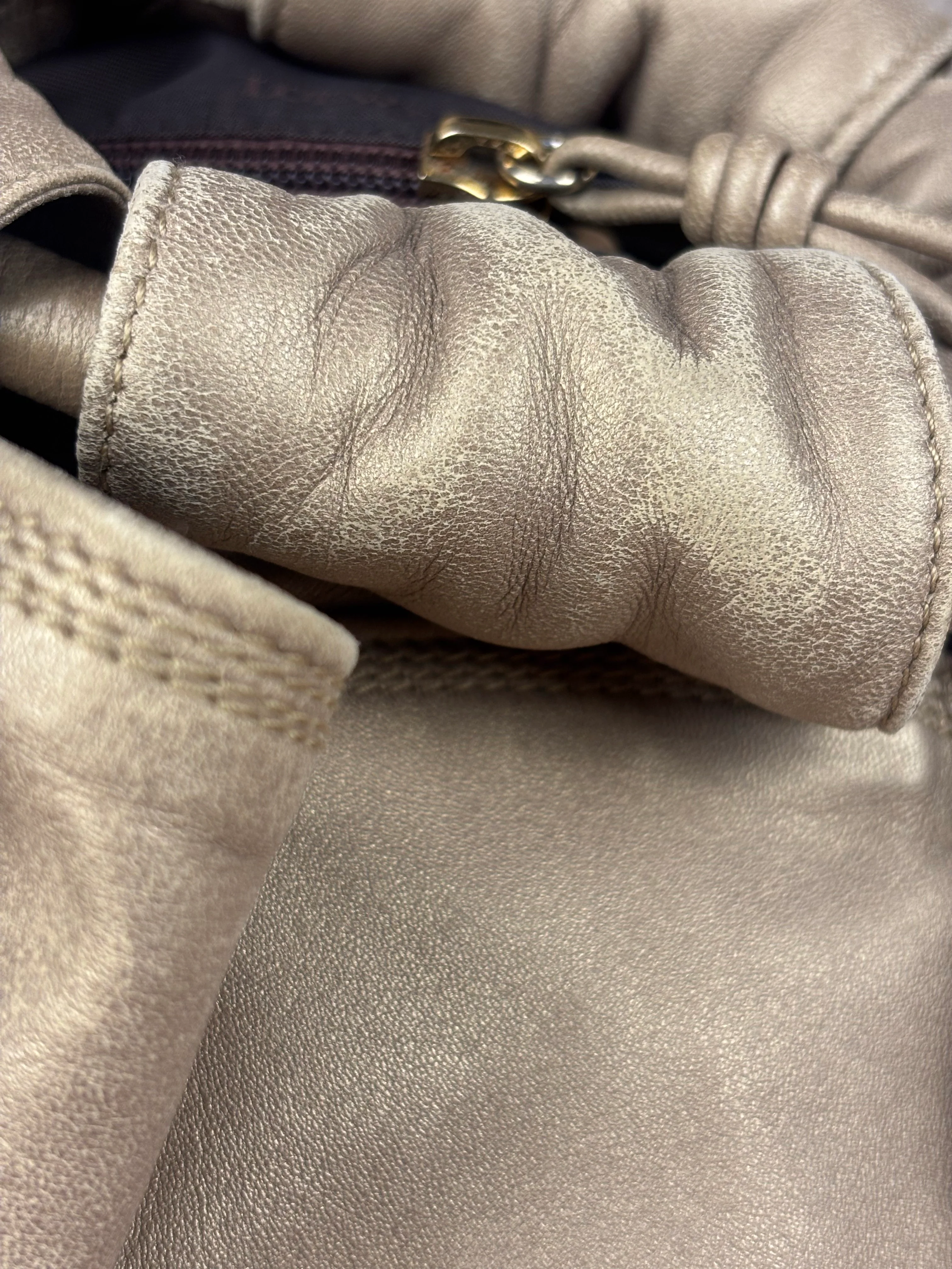 Loewe Metallic Leather Nappa Air Handbag - Image 14