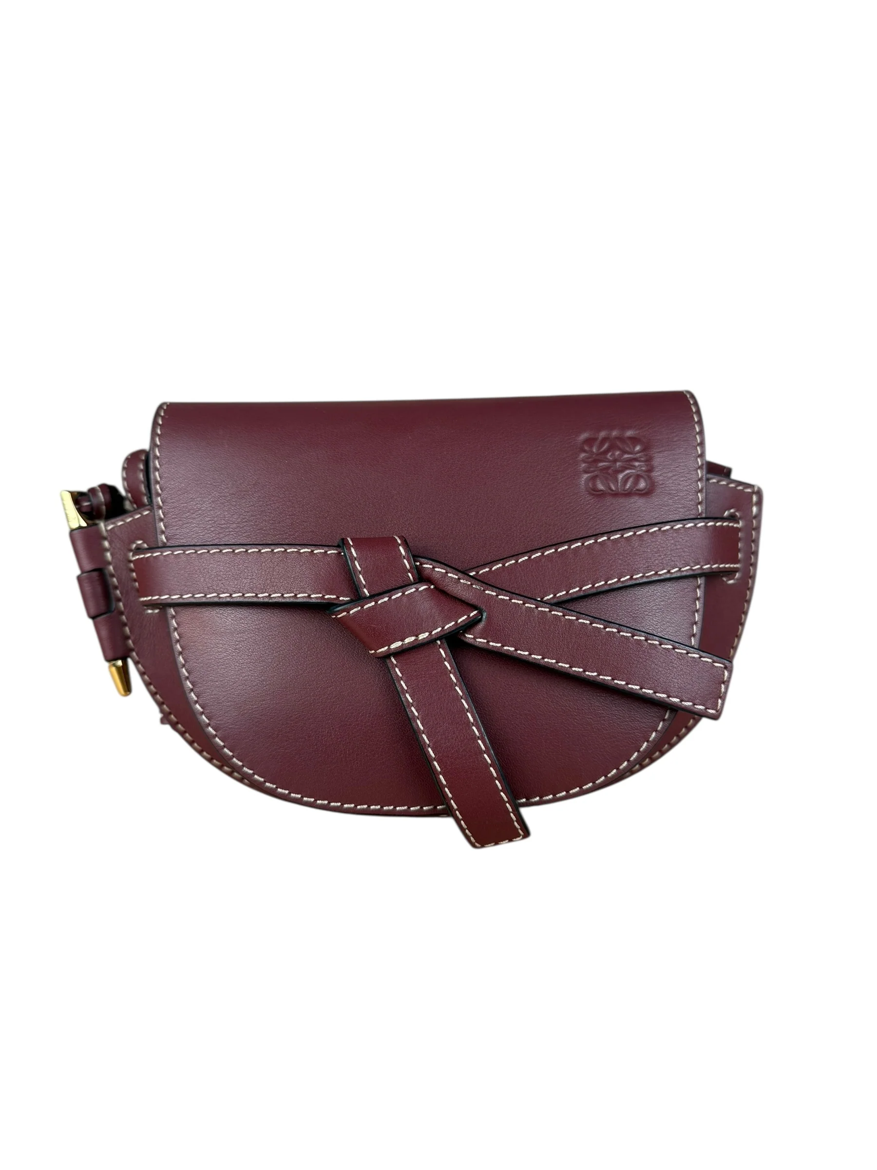 Loewe Mini Burgundy Gate Crossbody - Image 4