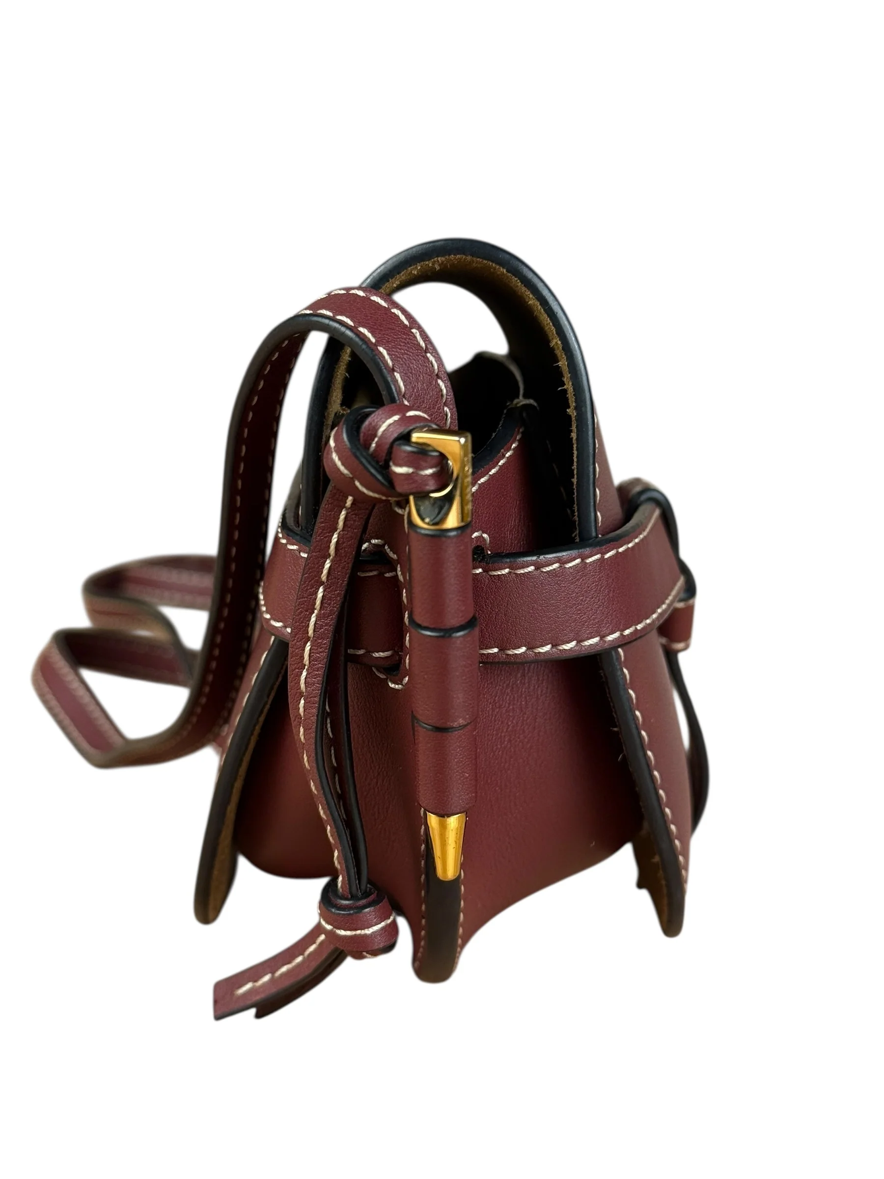 Loewe Mini Burgundy Gate Crossbody - Image 6