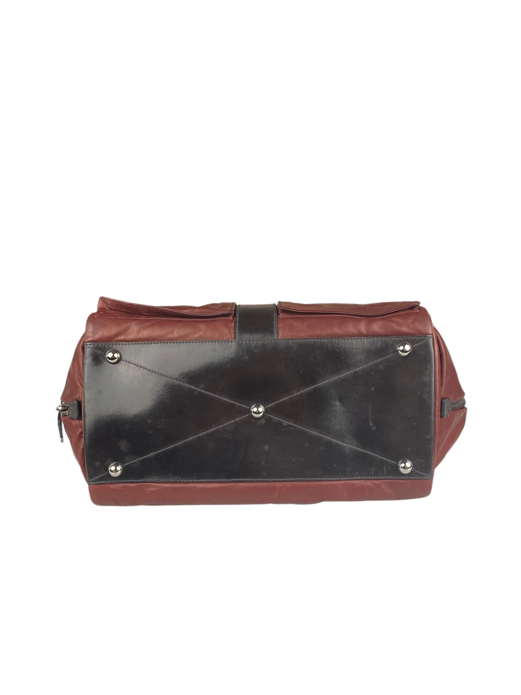 Loewe Vintage Maroon Roller Shoulder Bag - Image 5