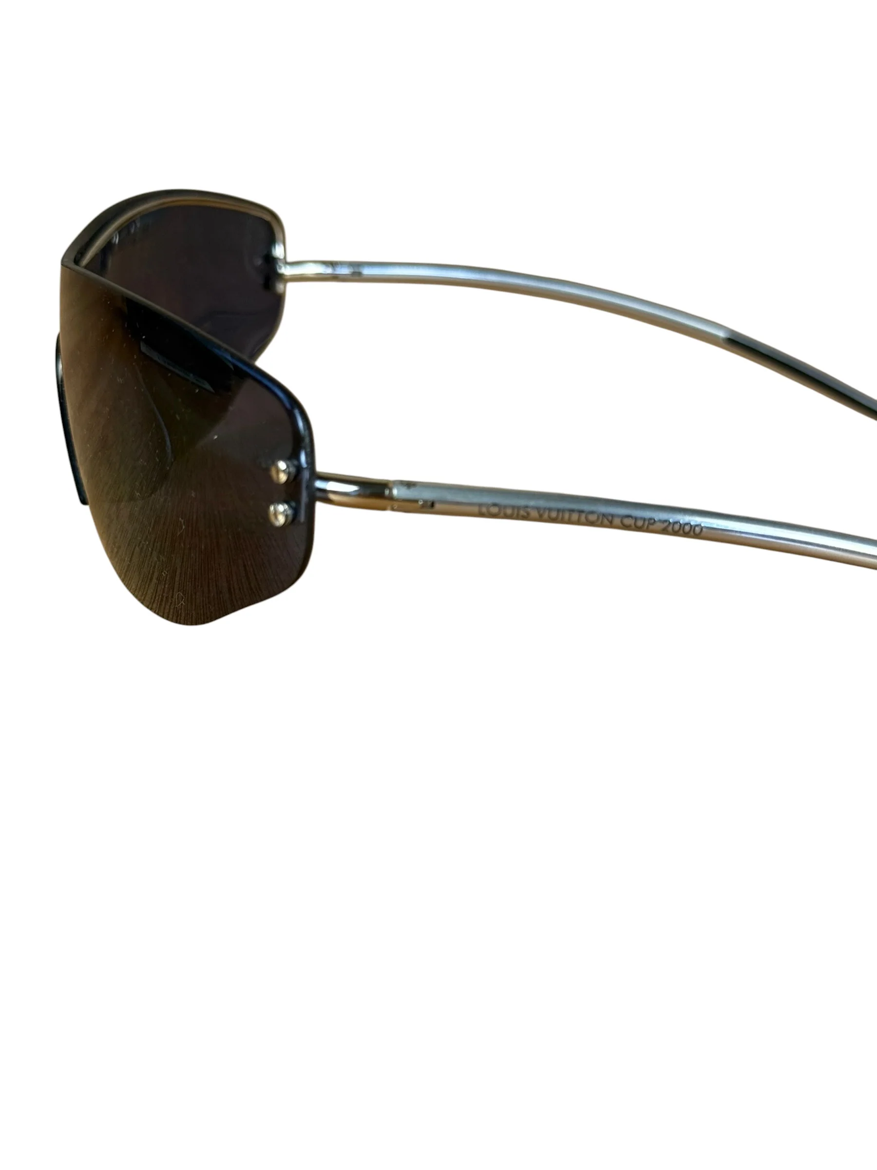 Louis Vuitton 2000 Cup Blue Shield Sunglasses - Image 4