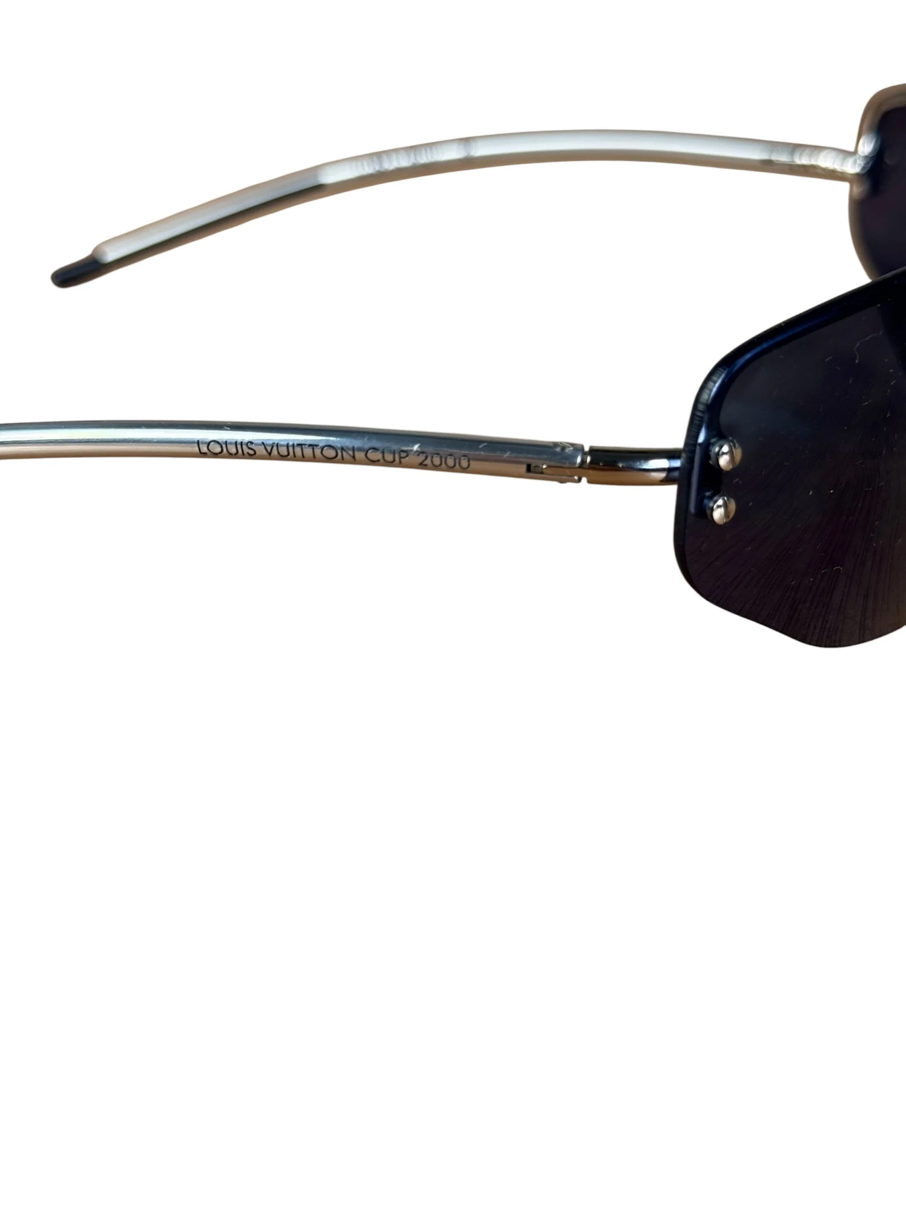 Louis Vuitton 2000 Cup Blue Shield Sunglasses - Image 7