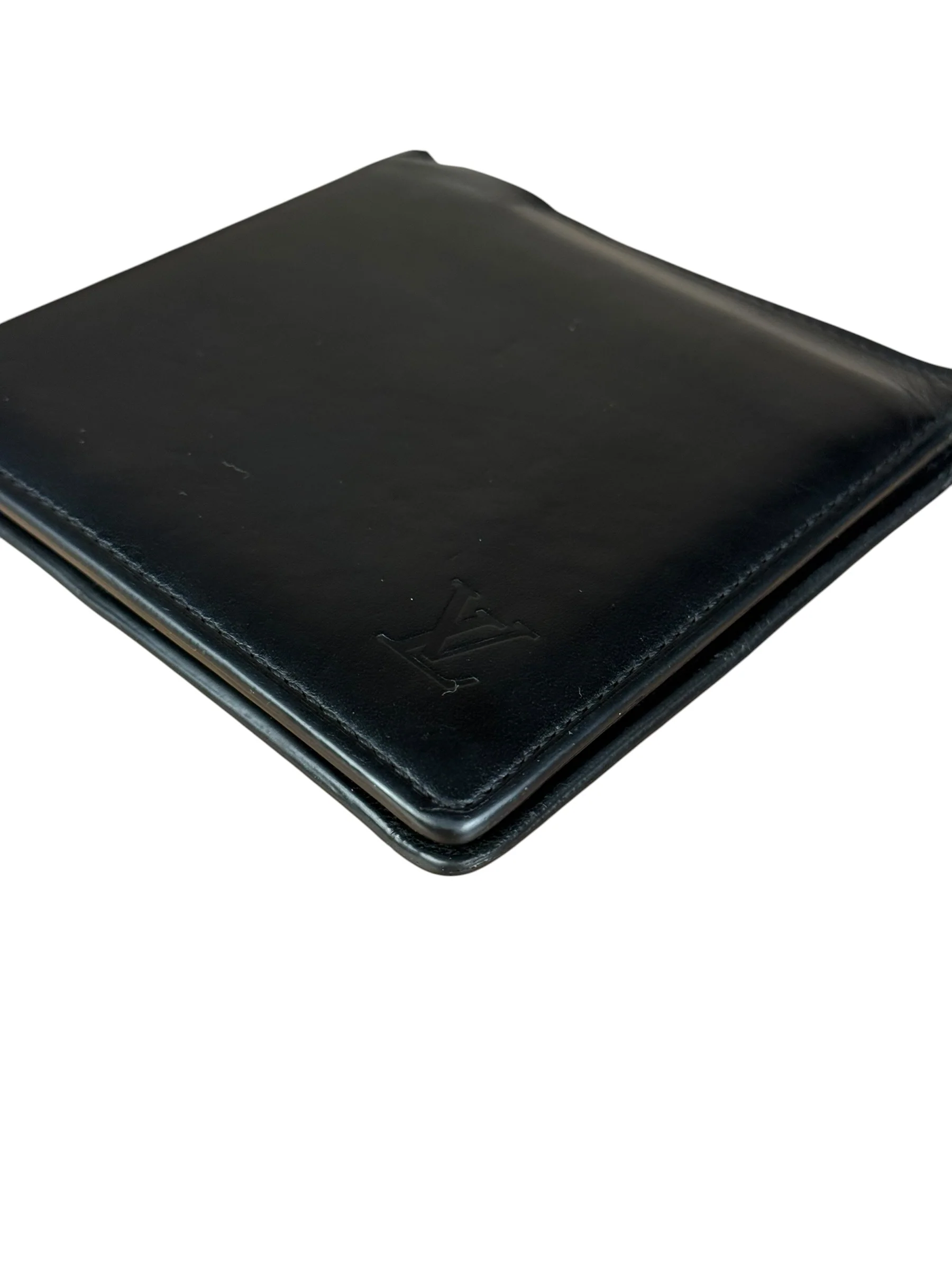 Louis Vuitton Black Leather Bi-Fold Wallet - Image 10