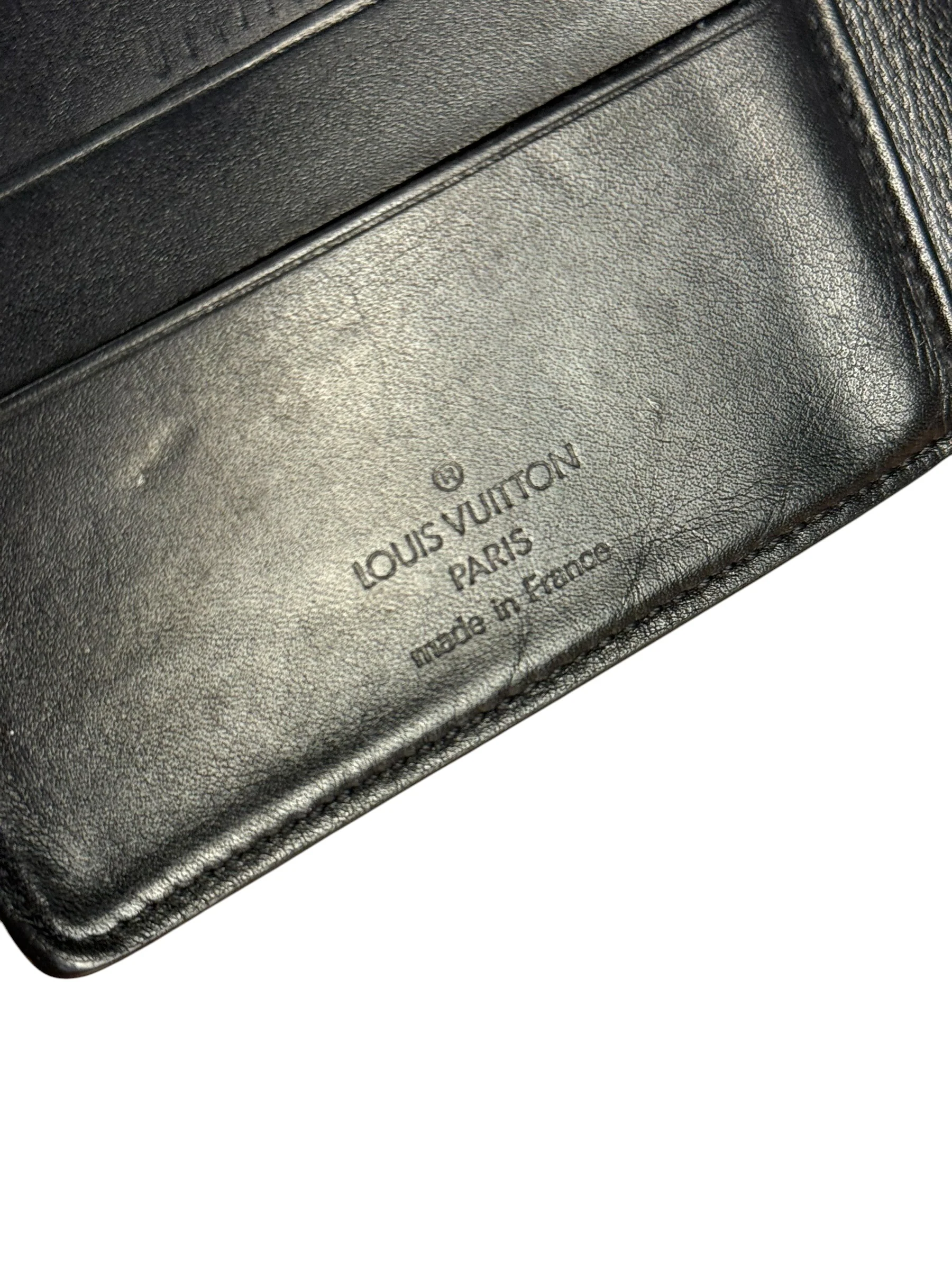 Louis Vuitton Black Leather Bi-Fold Wallet - Image 13