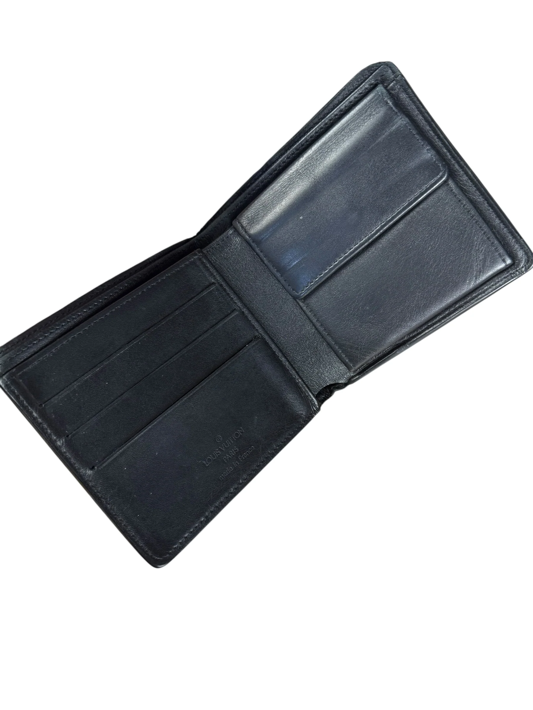Louis Vuitton Black Leather Bi-Fold Wallet - Image 15