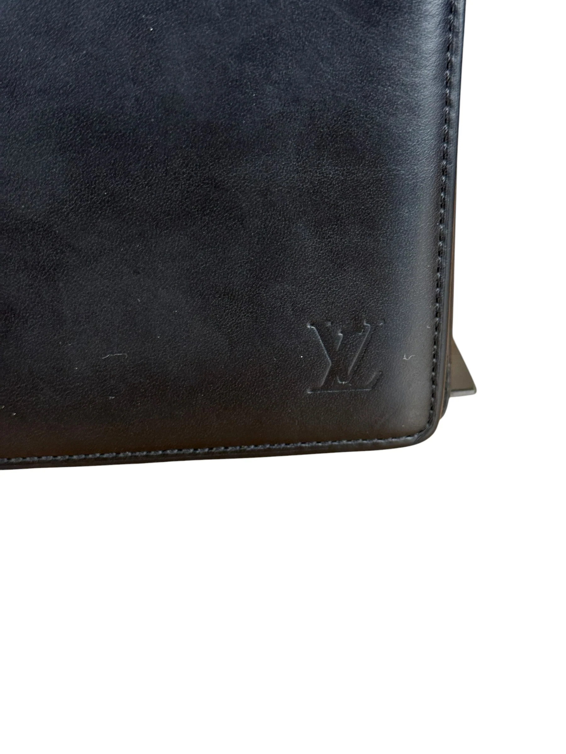 Louis Vuitton Black Leather Bi-Fold Wallet - Image 3