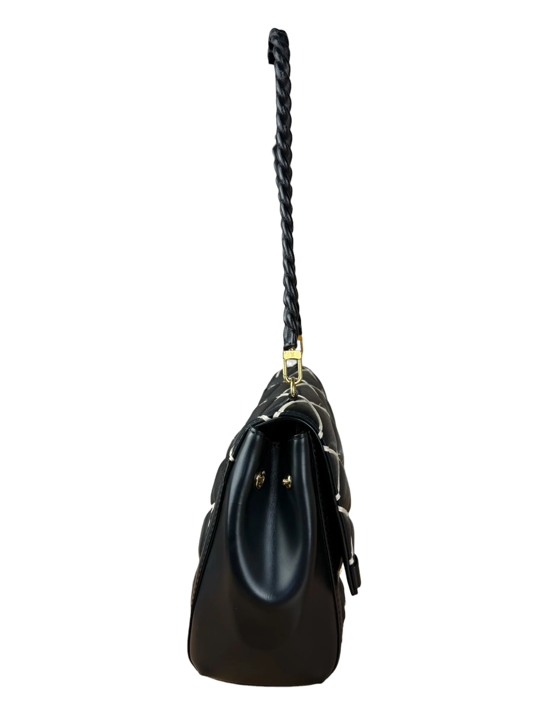 Louis Vuitton Black Malletage Quilted Shoulder Bag - Image 9