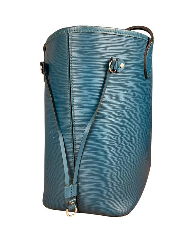 Louis Vuitton Blue Epi Neverfull MM - Image 10