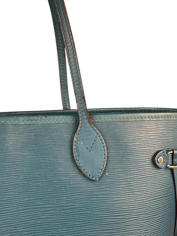 Louis Vuitton Blue Epi Neverfull MM - Image 12