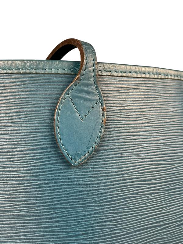 Louis Vuitton Blue Epi Neverfull MM - Image 20