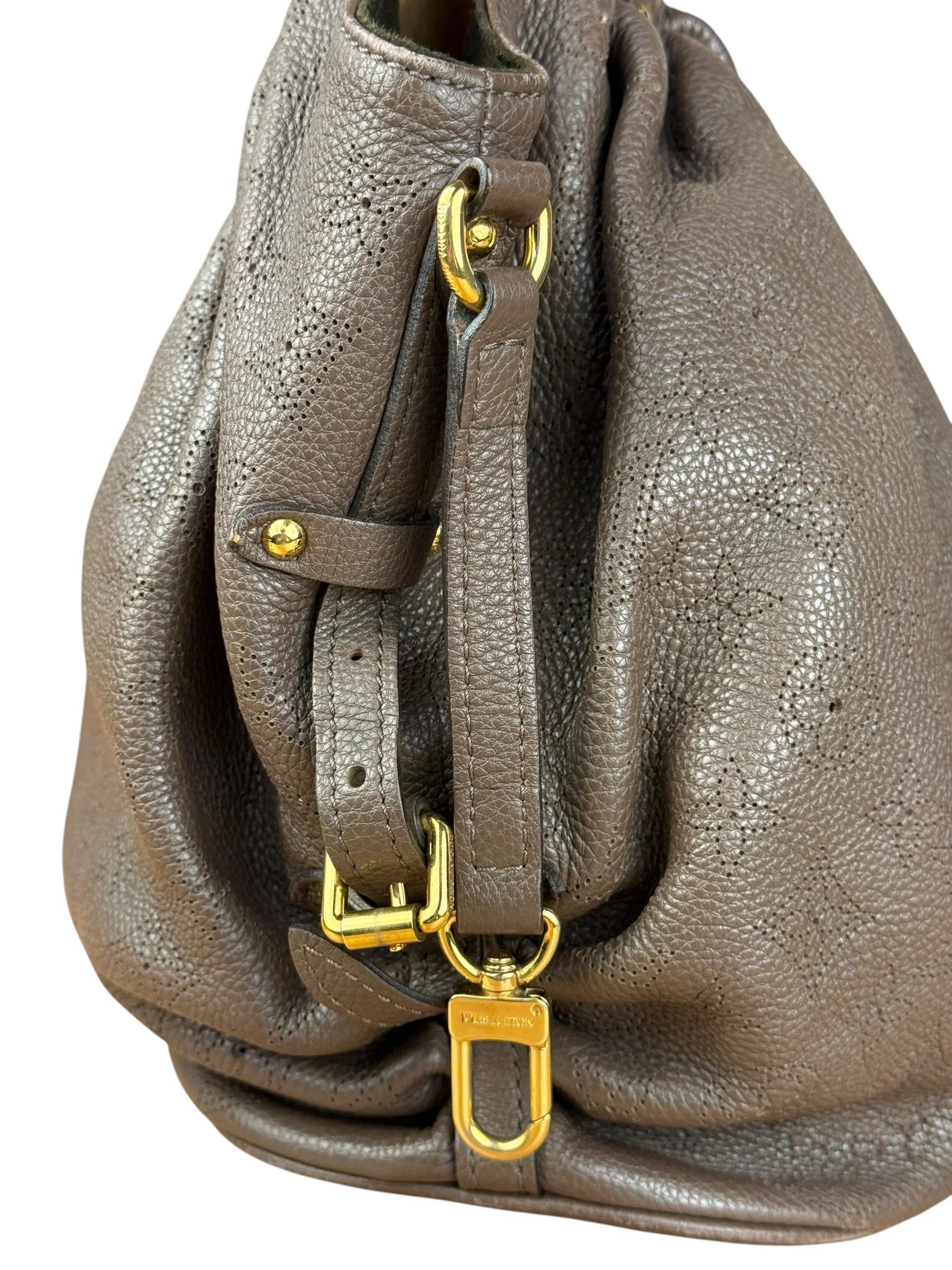 Louis Vuitton Brown Leather Mahina Hobo Bag - Image 10