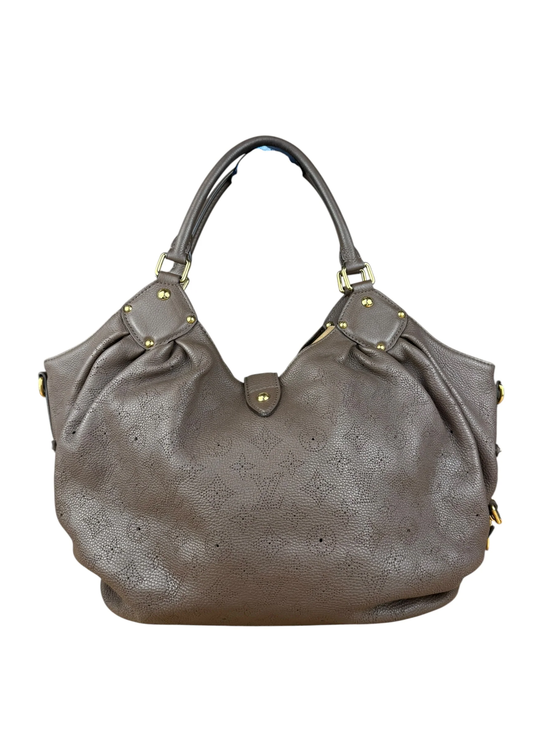 Louis Vuitton Brown Leather Mahina Hobo Bag - Image 11