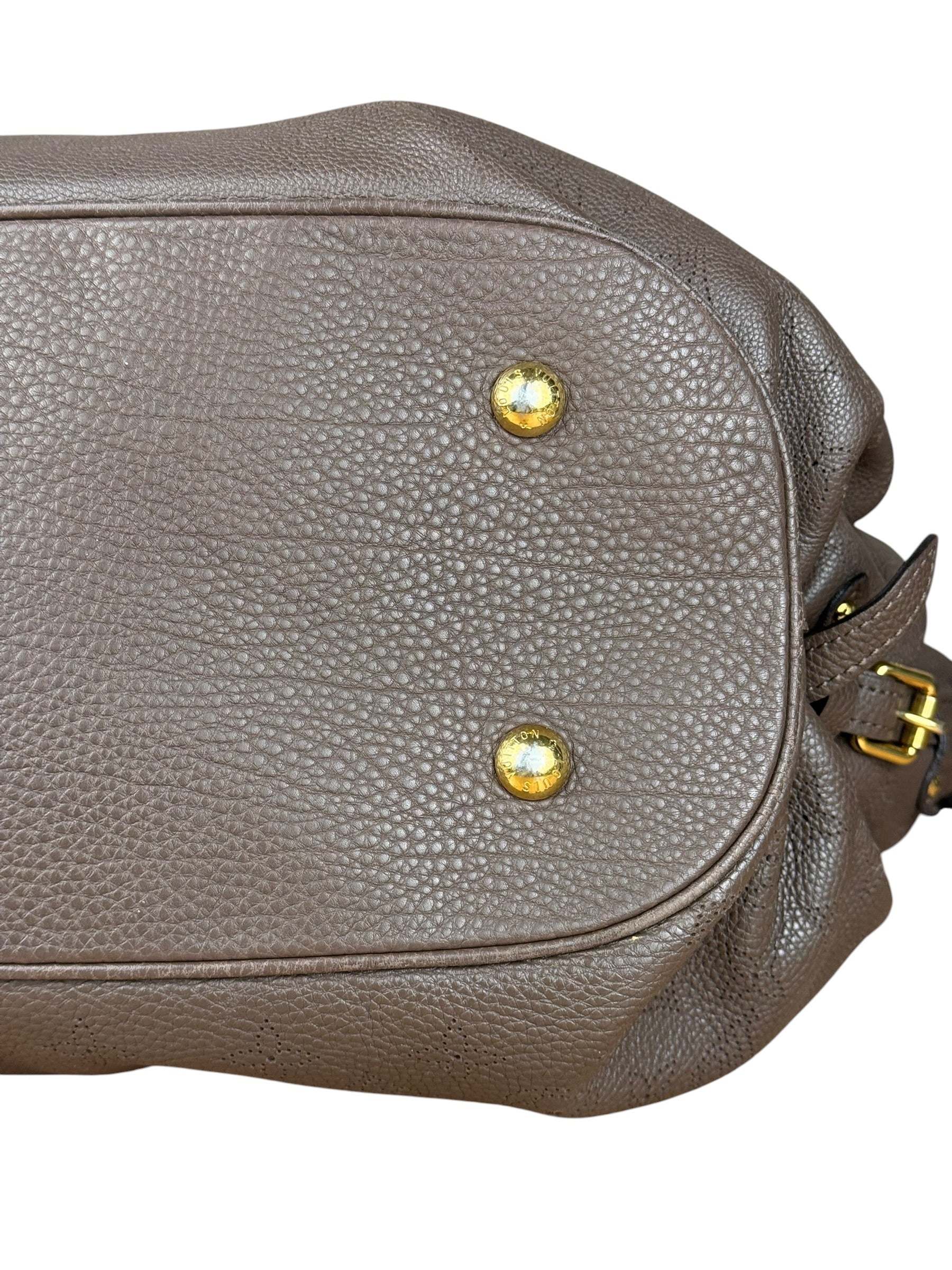 Louis Vuitton Brown Leather Mahina Hobo Bag - Image 13