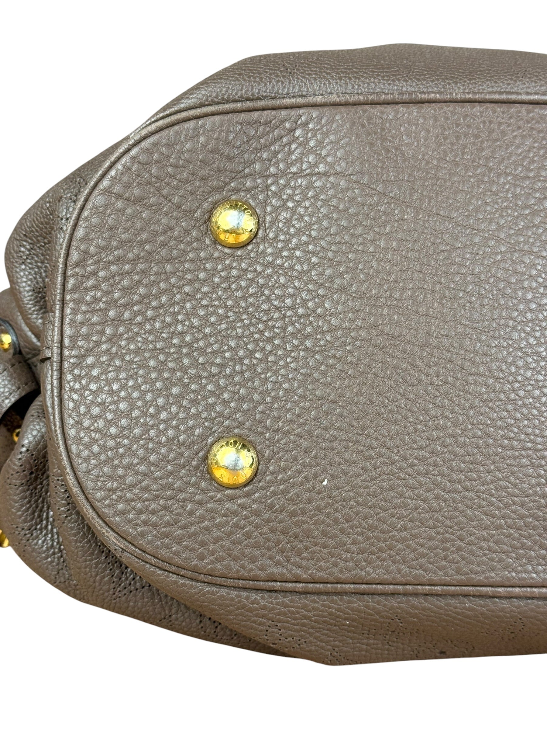 Louis Vuitton Brown Leather Mahina Hobo Bag - Image 14