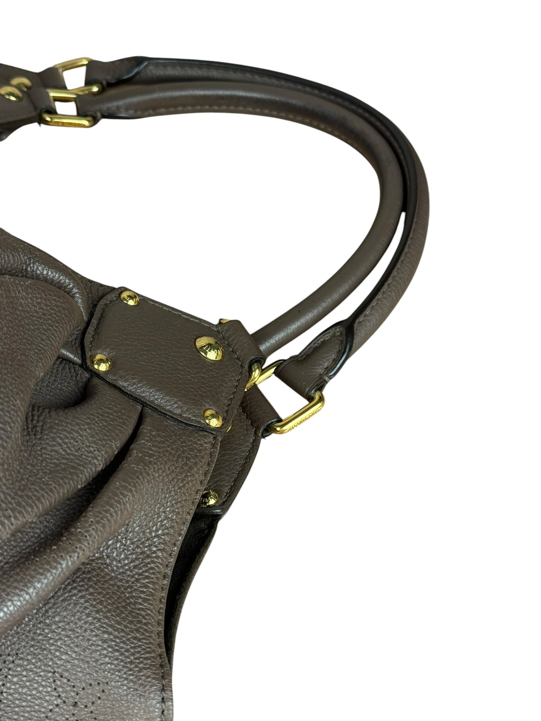 Louis Vuitton Brown Leather Mahina Hobo Bag - Image 15