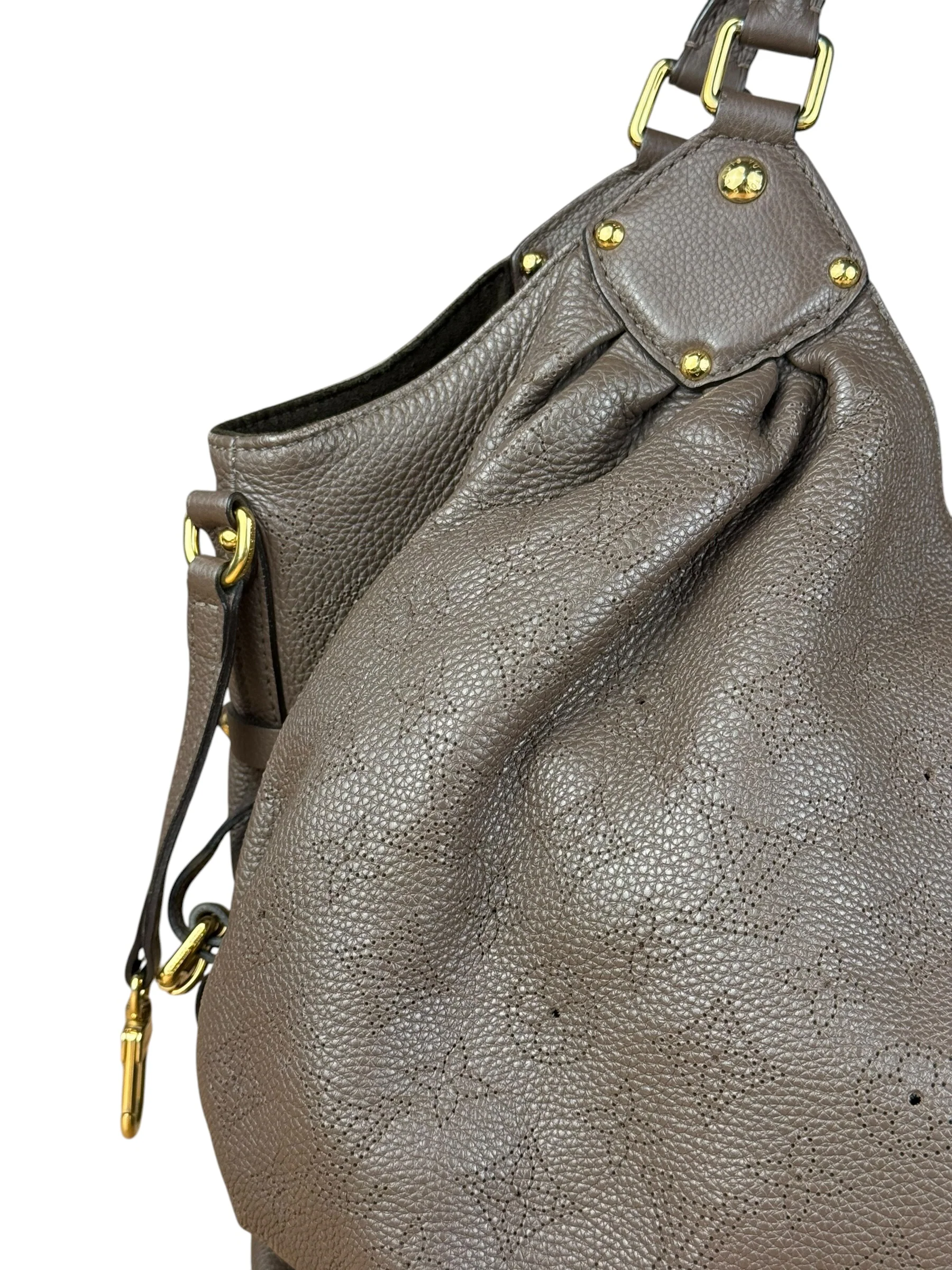 Louis Vuitton Brown Leather Mahina Hobo Bag - Image 5