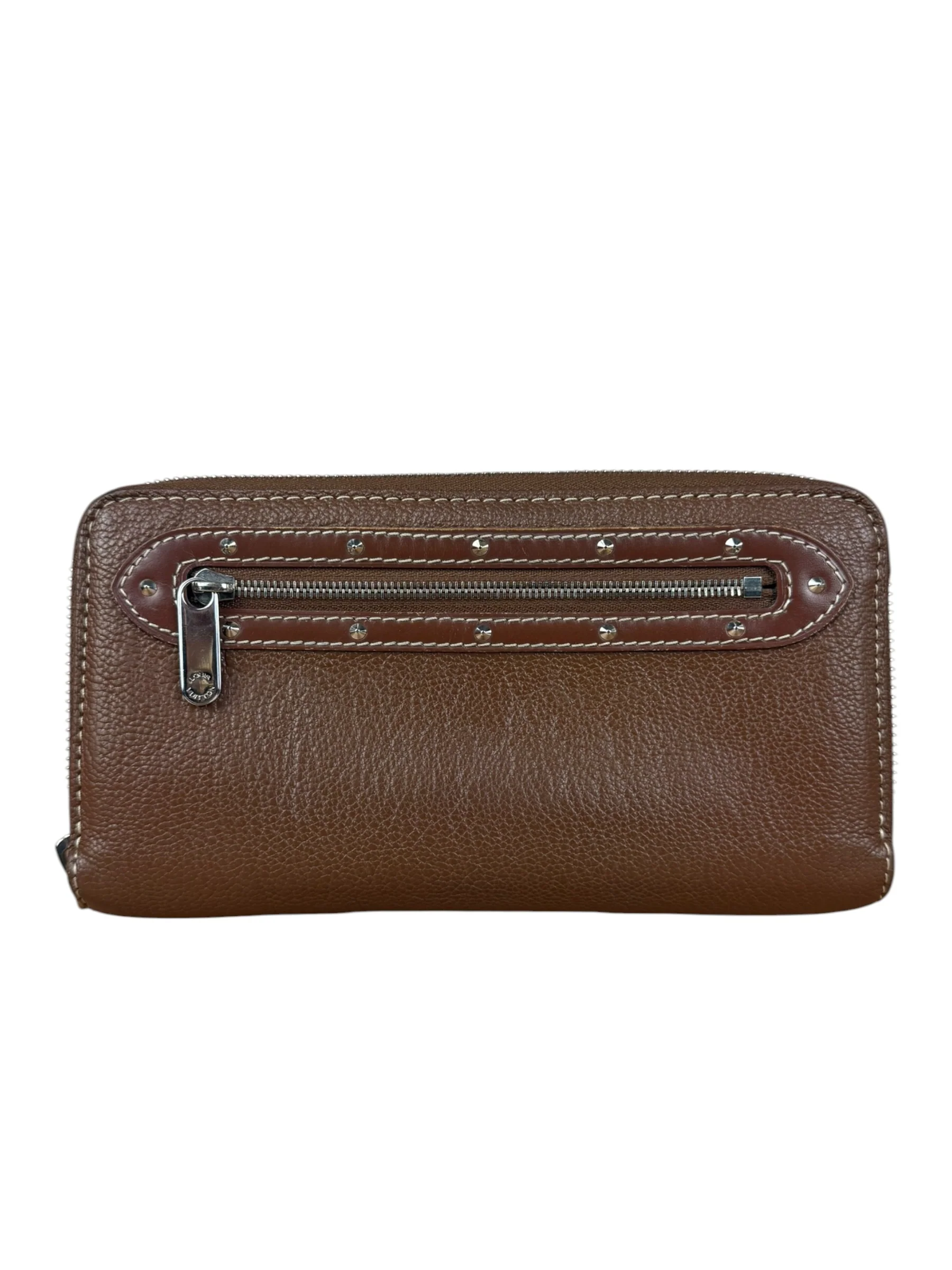 Louis Vuitton Brown Leather Suhali Zippy Wallet
