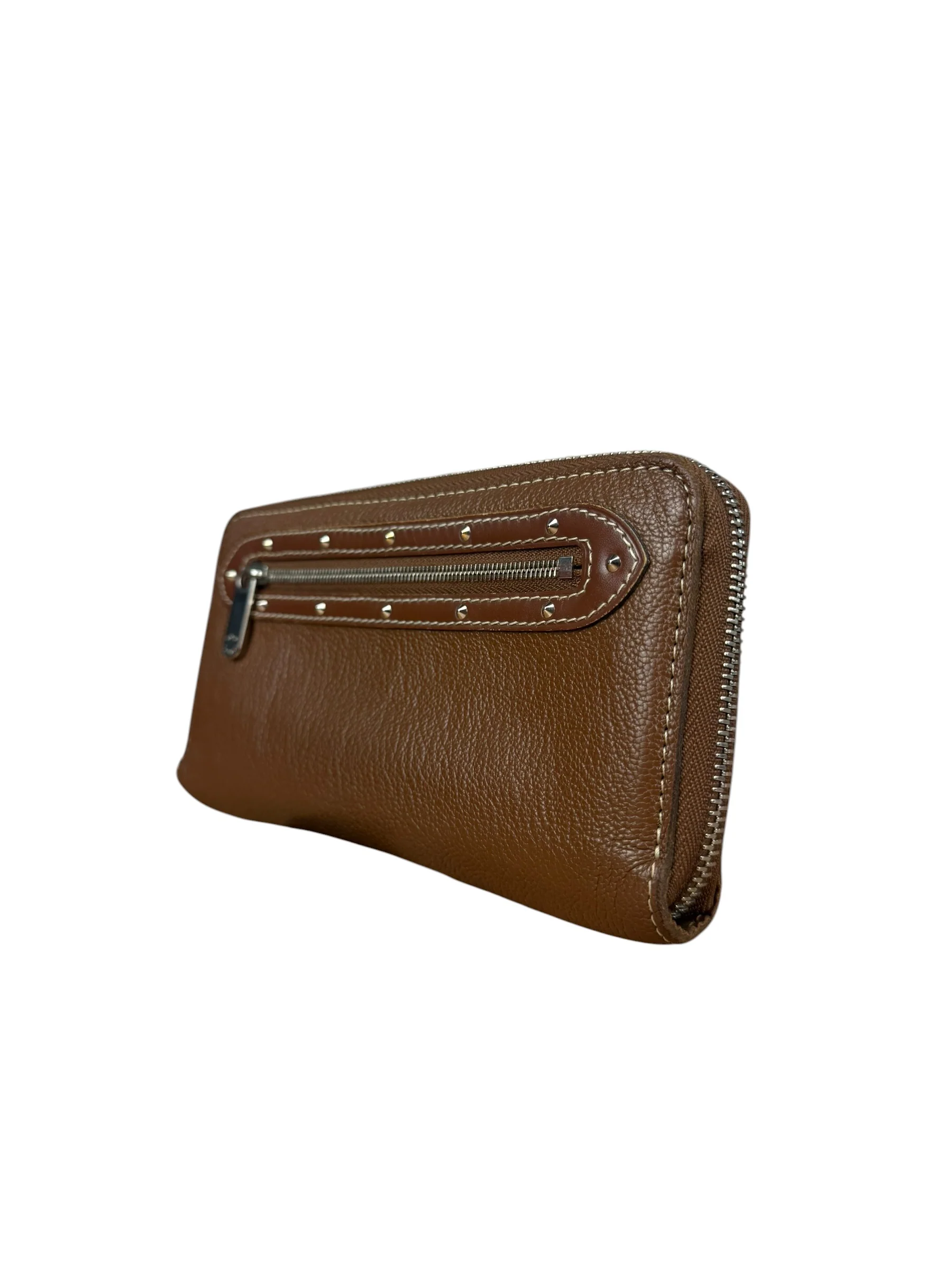 Louis Vuitton Brown Leather Suhali Zippy Wallet - Image 3
