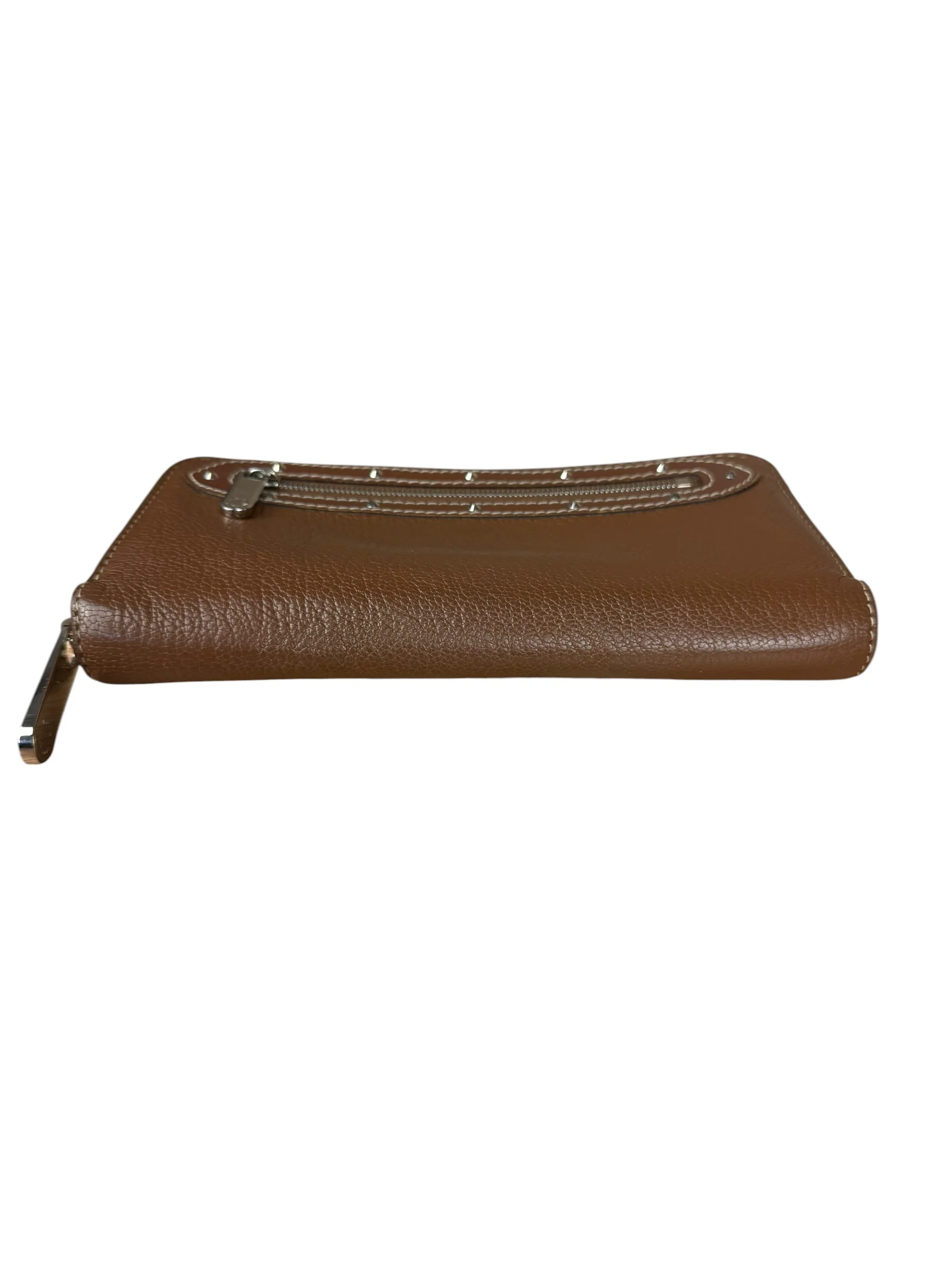 Louis Vuitton Brown Leather Suhali Zippy Wallet - Image 6