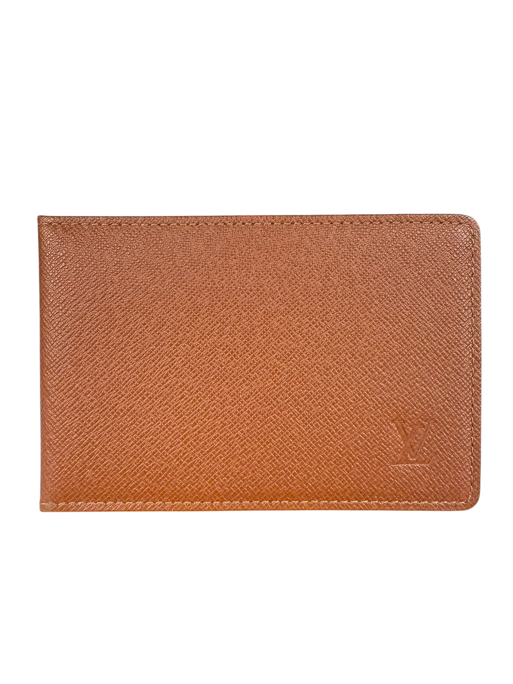 Louis Vuitton Brown Taiga Leather Card Holder
