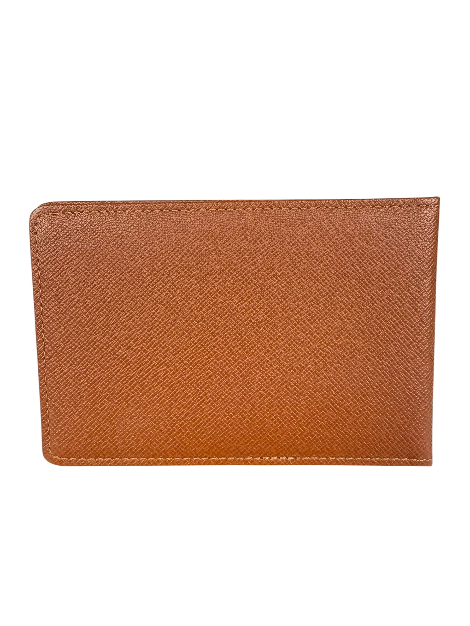 Louis Vuitton Brown Taiga Leather Card Holder - Image 4