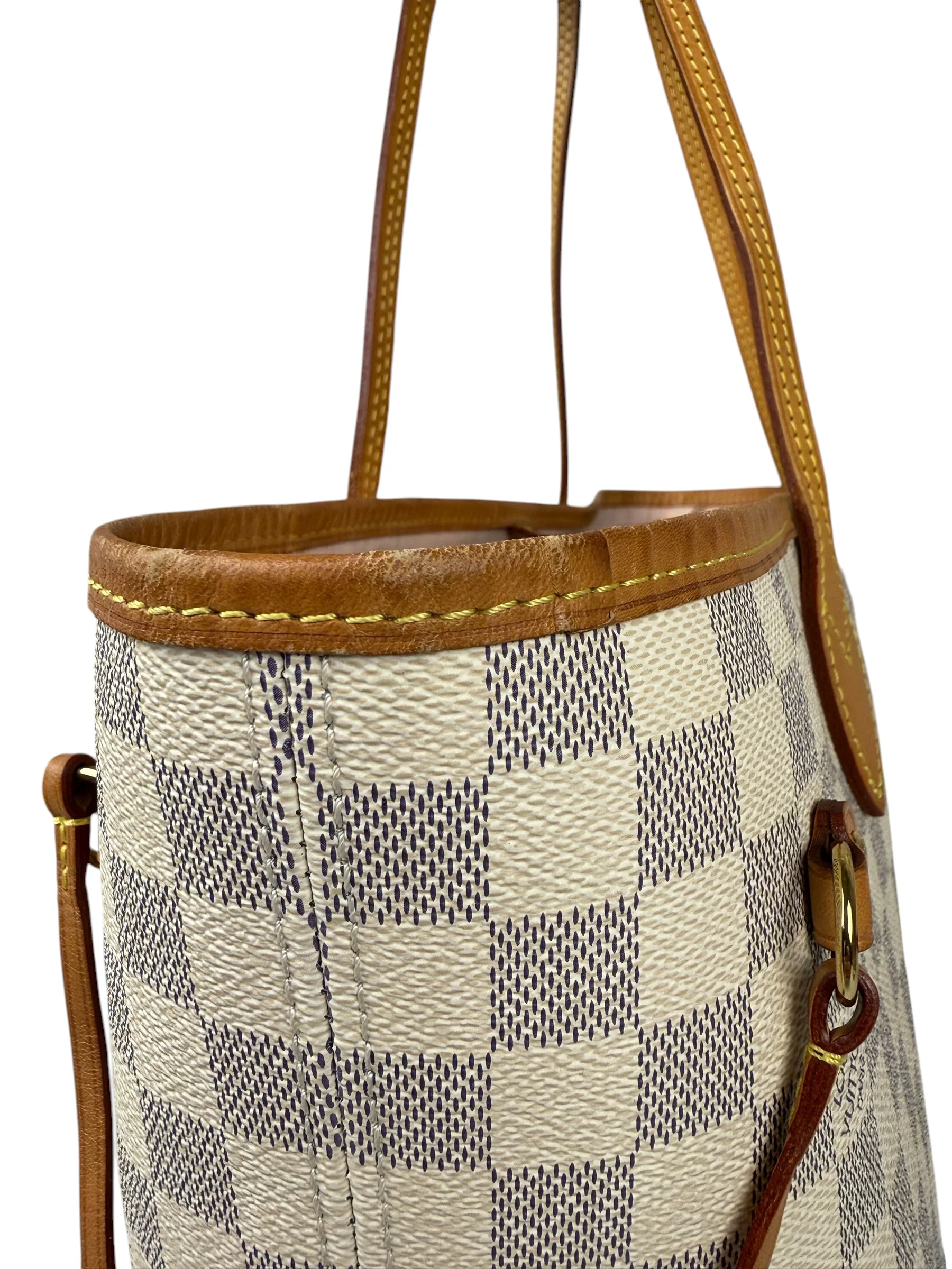 Louis Vuitton Damier Azur Neverfull MM w/ Pouch - Image 16