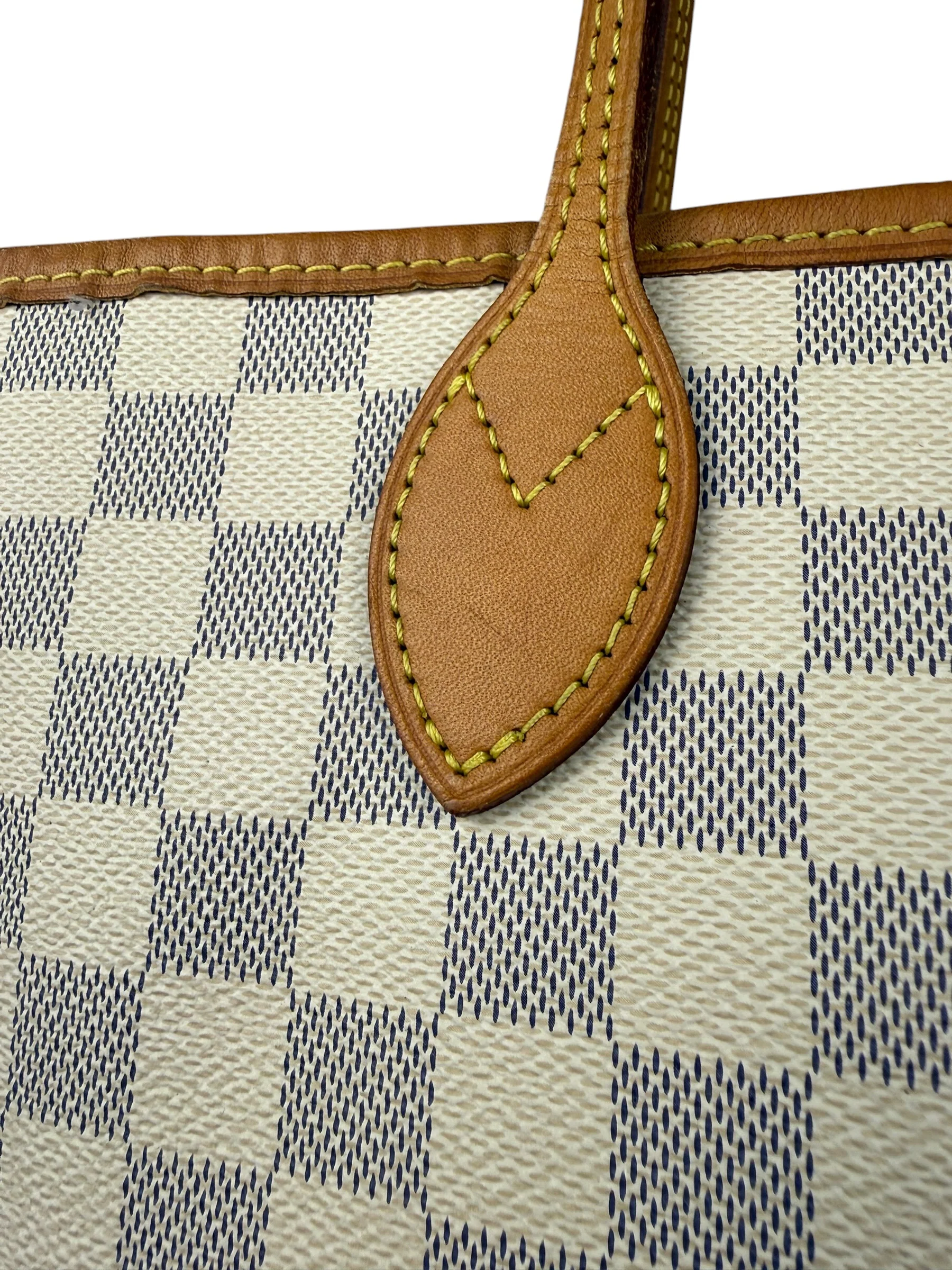 Louis Vuitton Damier Azur Neverfull MM w/ Pouch - Image 3